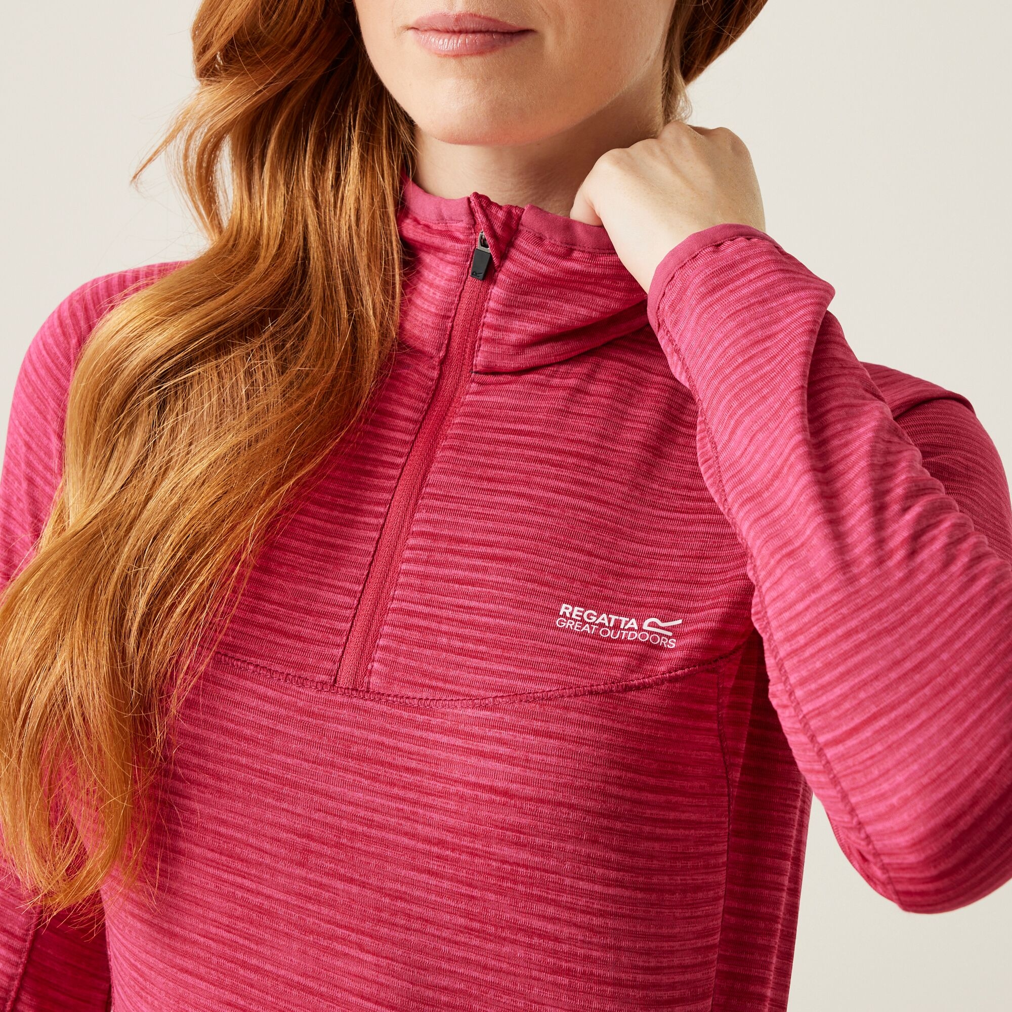 Women's Yonder II Half Zip Fleece | Deep Pink