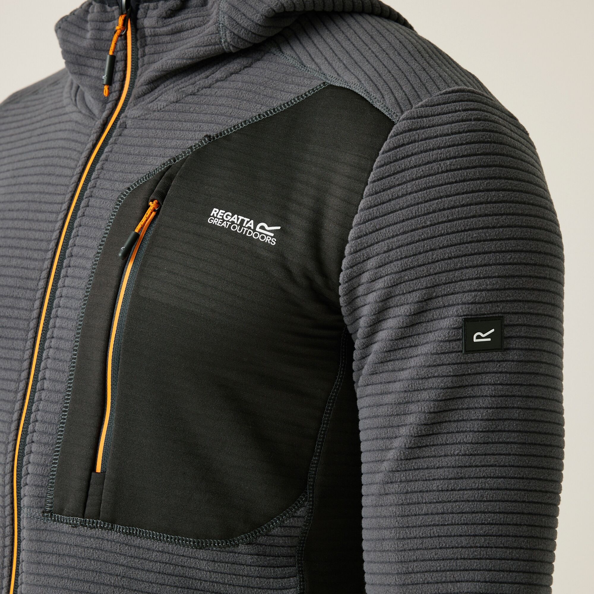 Men's Lakewright Full Zip Fleece | Ash Black