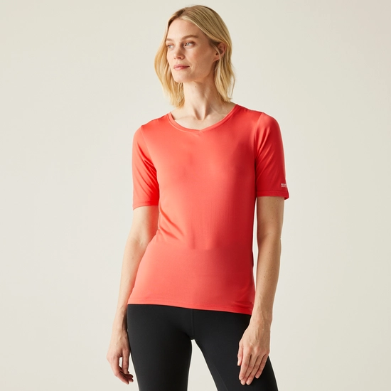 Women's Fingal II V-Neck T-Shirt | Aruba Blue
