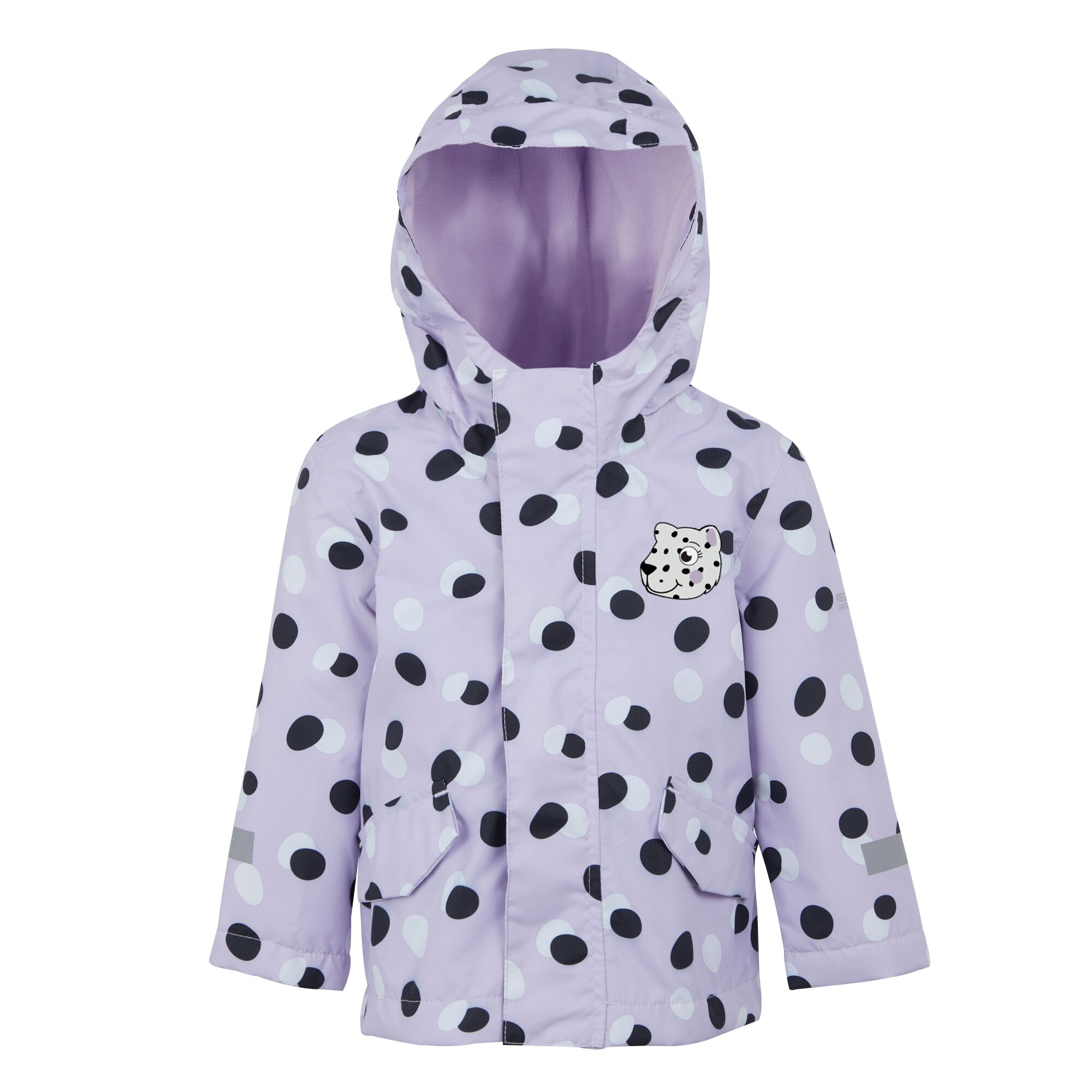 Kids' Animal Rainy Day Jacket | Shyla The Leopard Lilac Frost