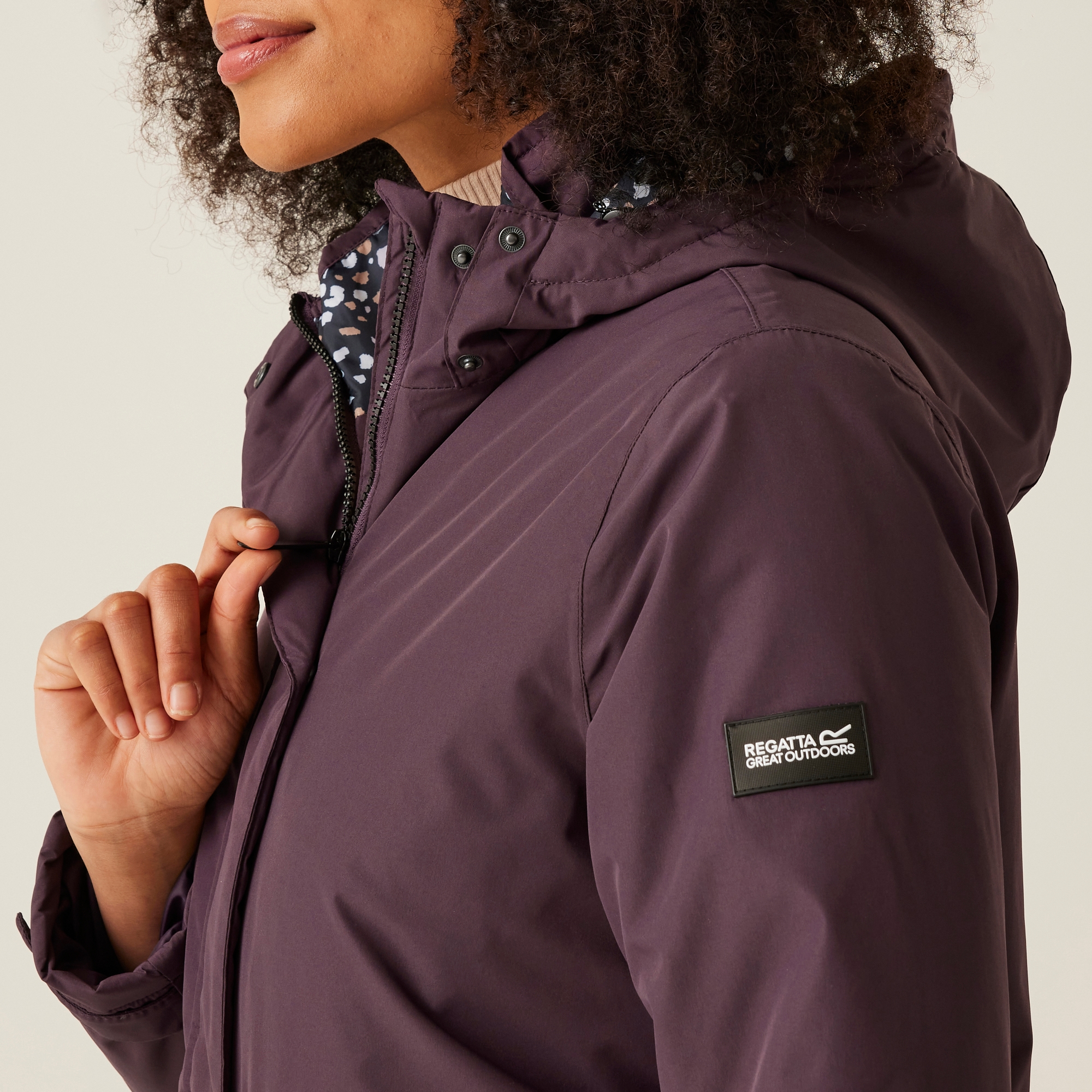 Women's Mireya Waterproof Insulated Jacket | Deep Plum Spot Print