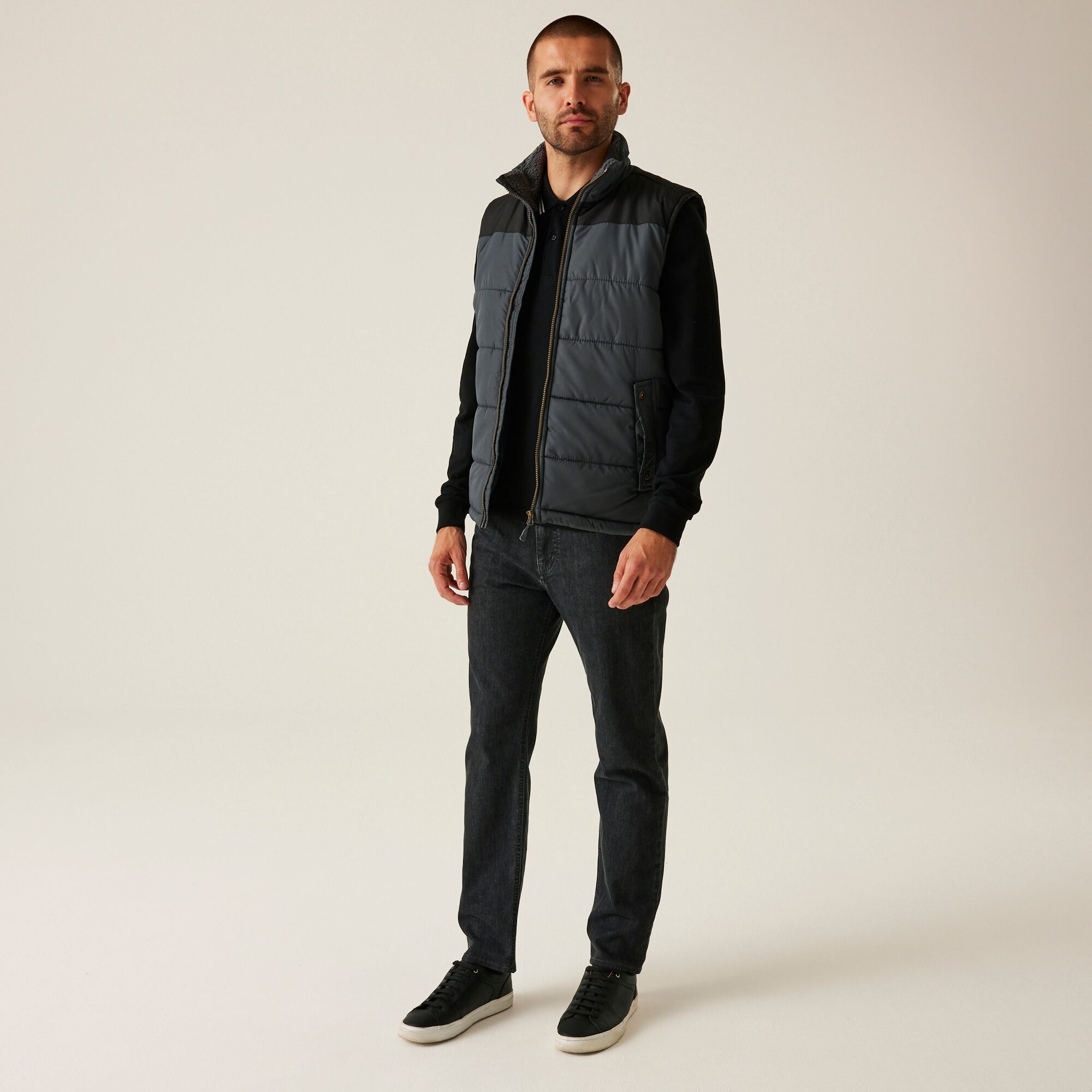 Men's Altoona Insulated Quilted Gilet | Seal Grey Black