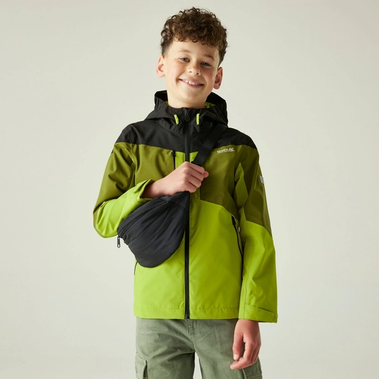 Kids' Highton VI Waterpoof Jacket | Seal Grey Cloudy Grey Black