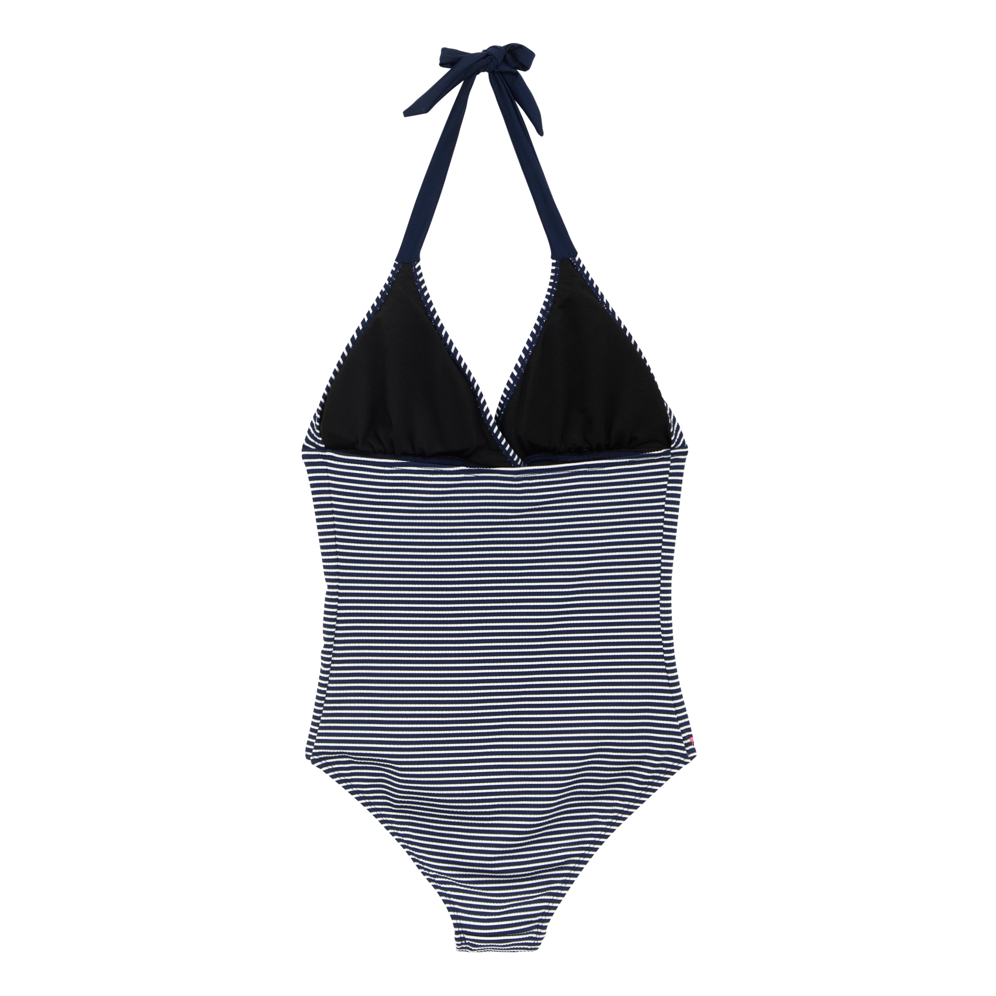 Women's Flavia II Swimsuit | Navy White Seeksucker Stripe