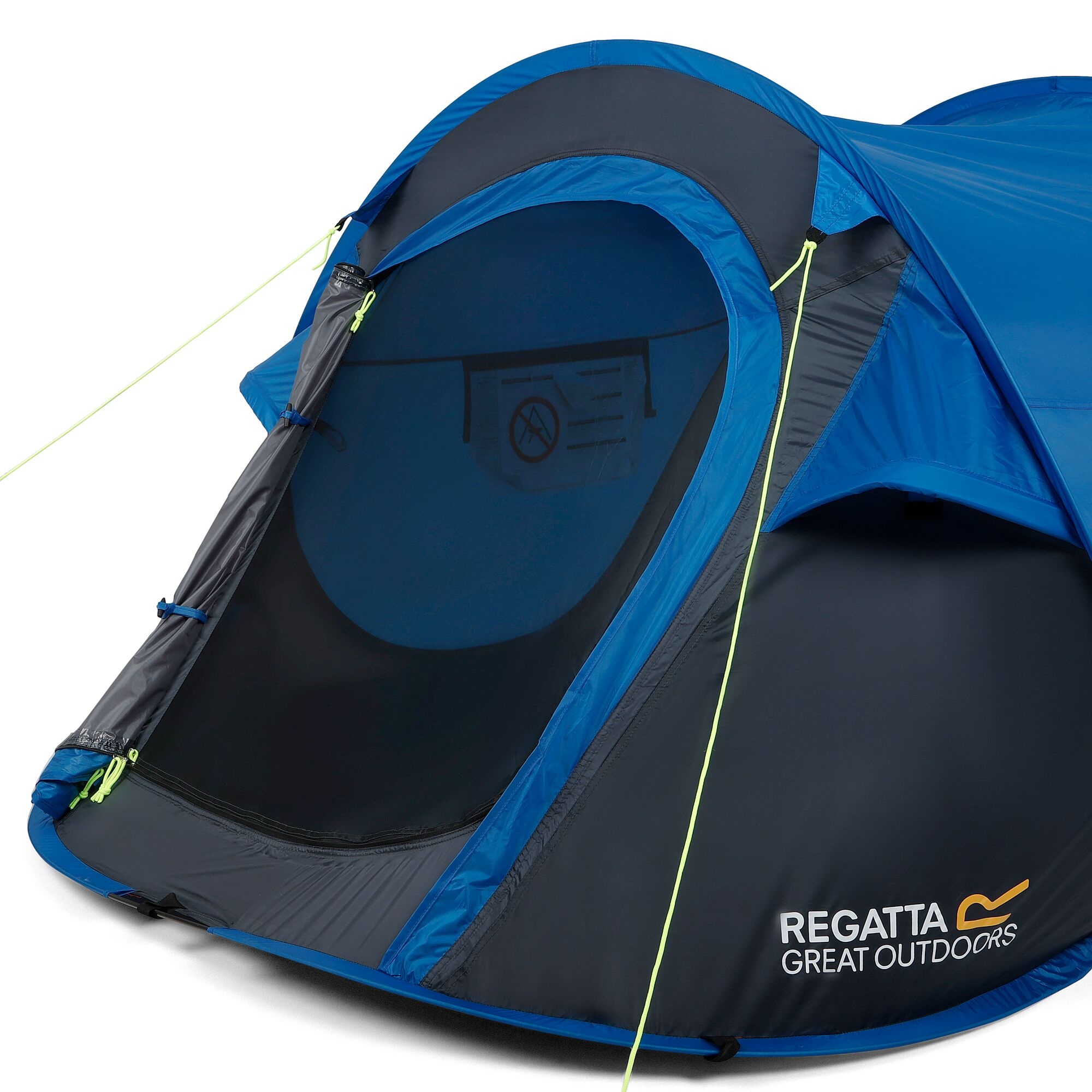 Malawi 2 Man Pop Up Festival Tent | Oxford Blue Seal grey