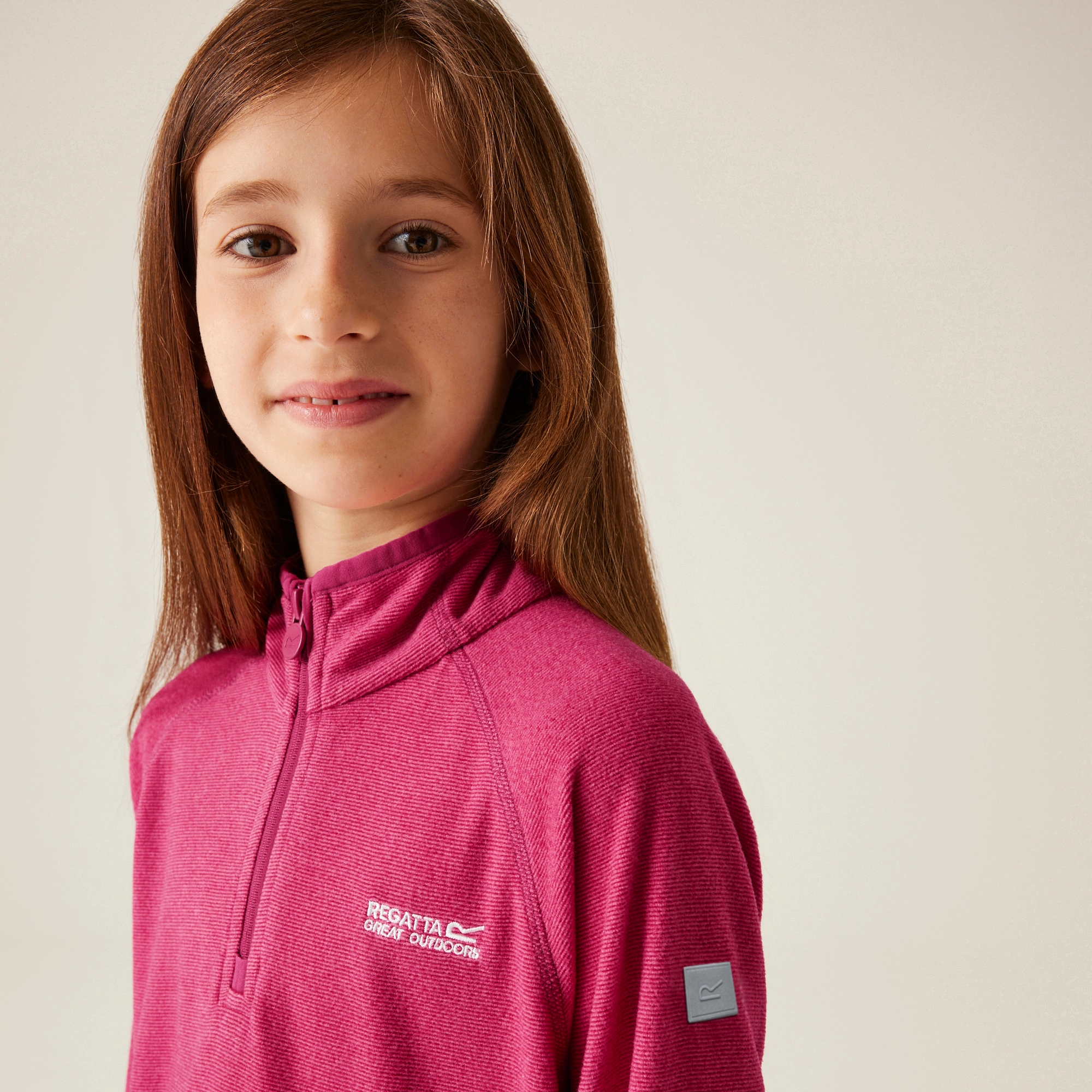 Kids' Loco Half Zip Fleece | Pink Potion Berry Pink