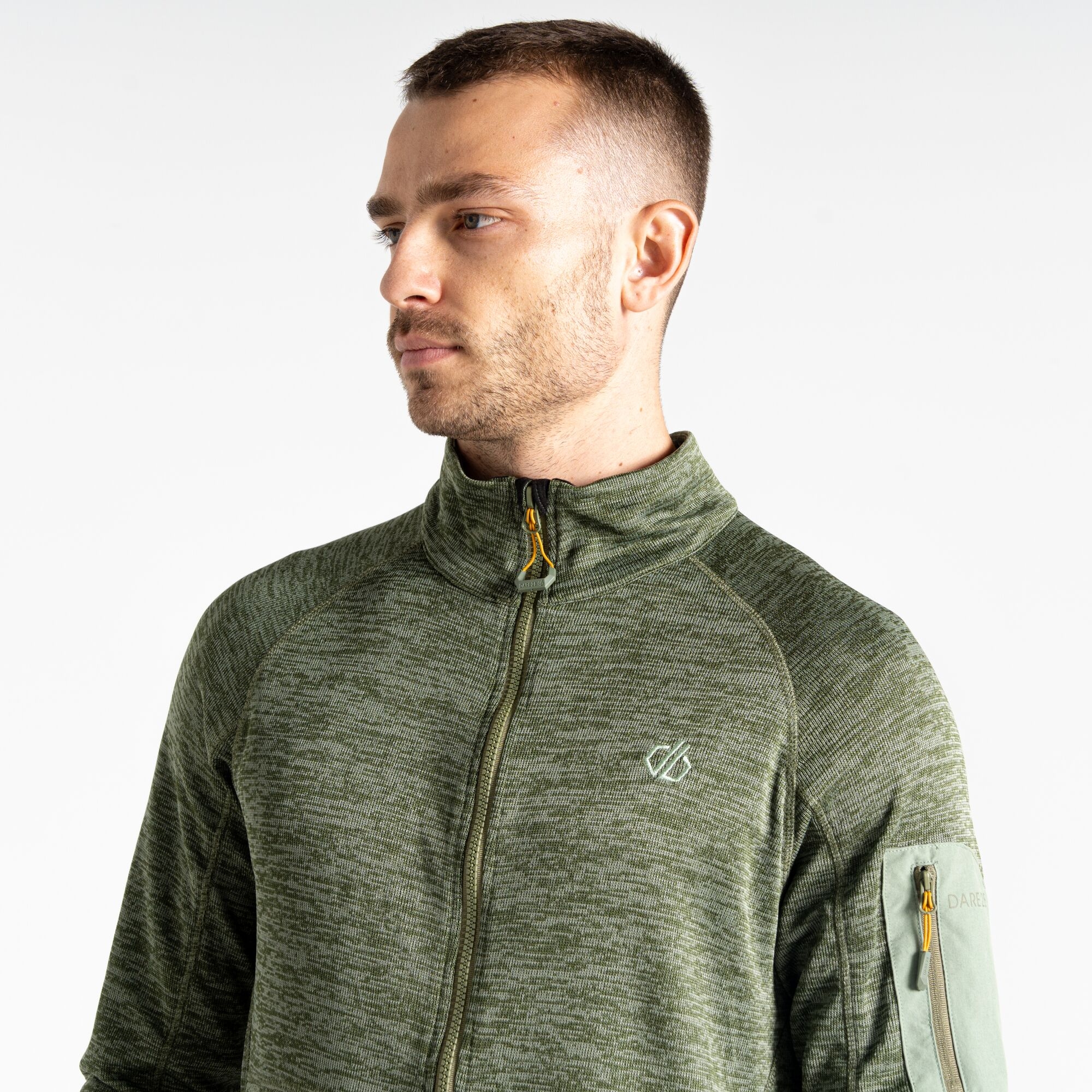 Men's Torrek Mountain Zip Through Fleece | Olivine Green