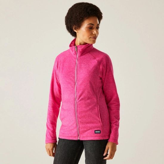Women's Mayse Full Zip Fleece | Dark Grey Marl