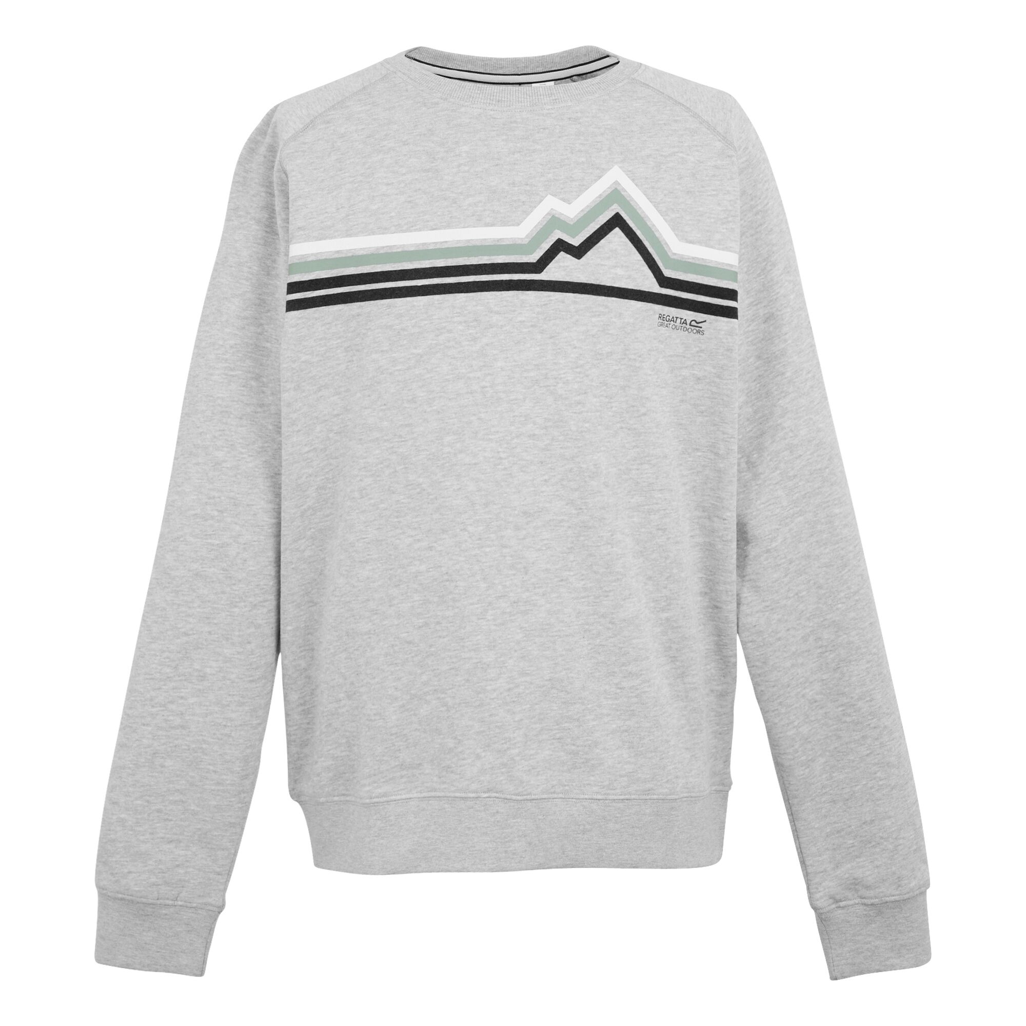 Men's Nithsdale Crewneck Sweatshirt | Grey Marl Linear Mountain