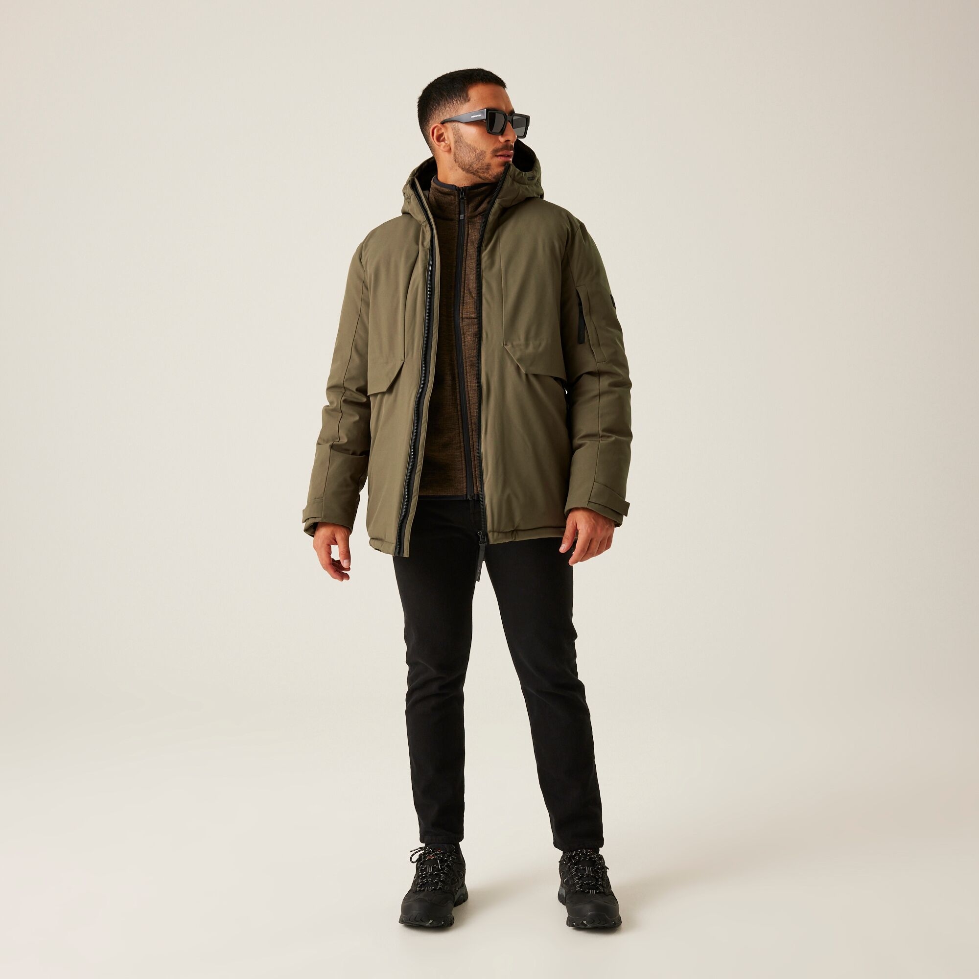 Men's Dallymoore Insulated Padded Jacket | Crocodile Black