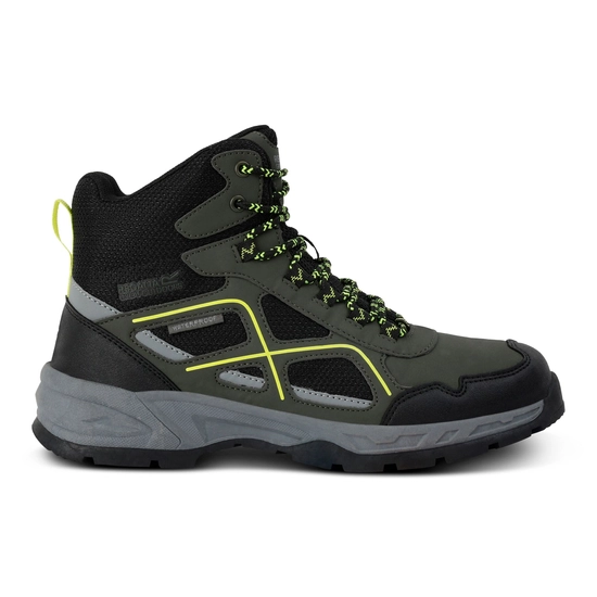 Men's Vendeavour Walking Boots | Dark Khaki Lime punch