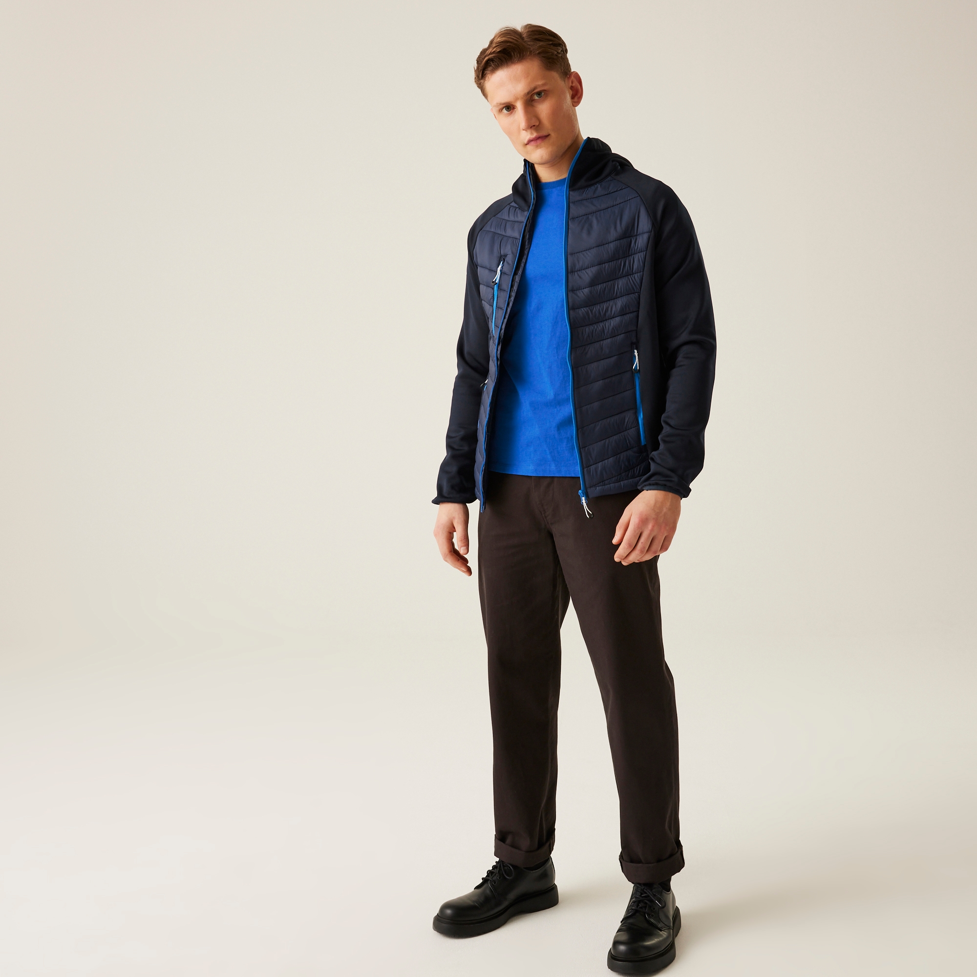Men's Navigate Hybrid Jacket | Navy French Blue