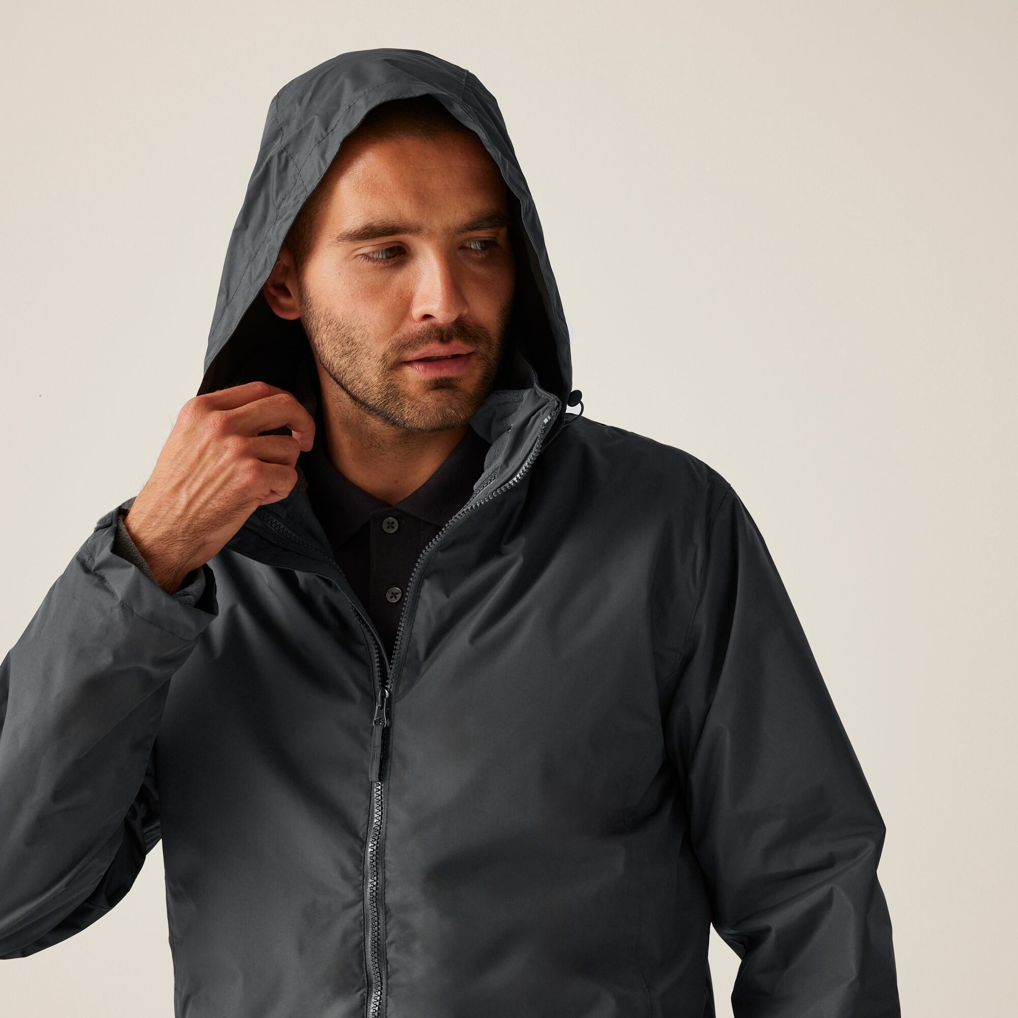 Men's Classic Waterproof 3 in 1 Jacket | Seal Grey