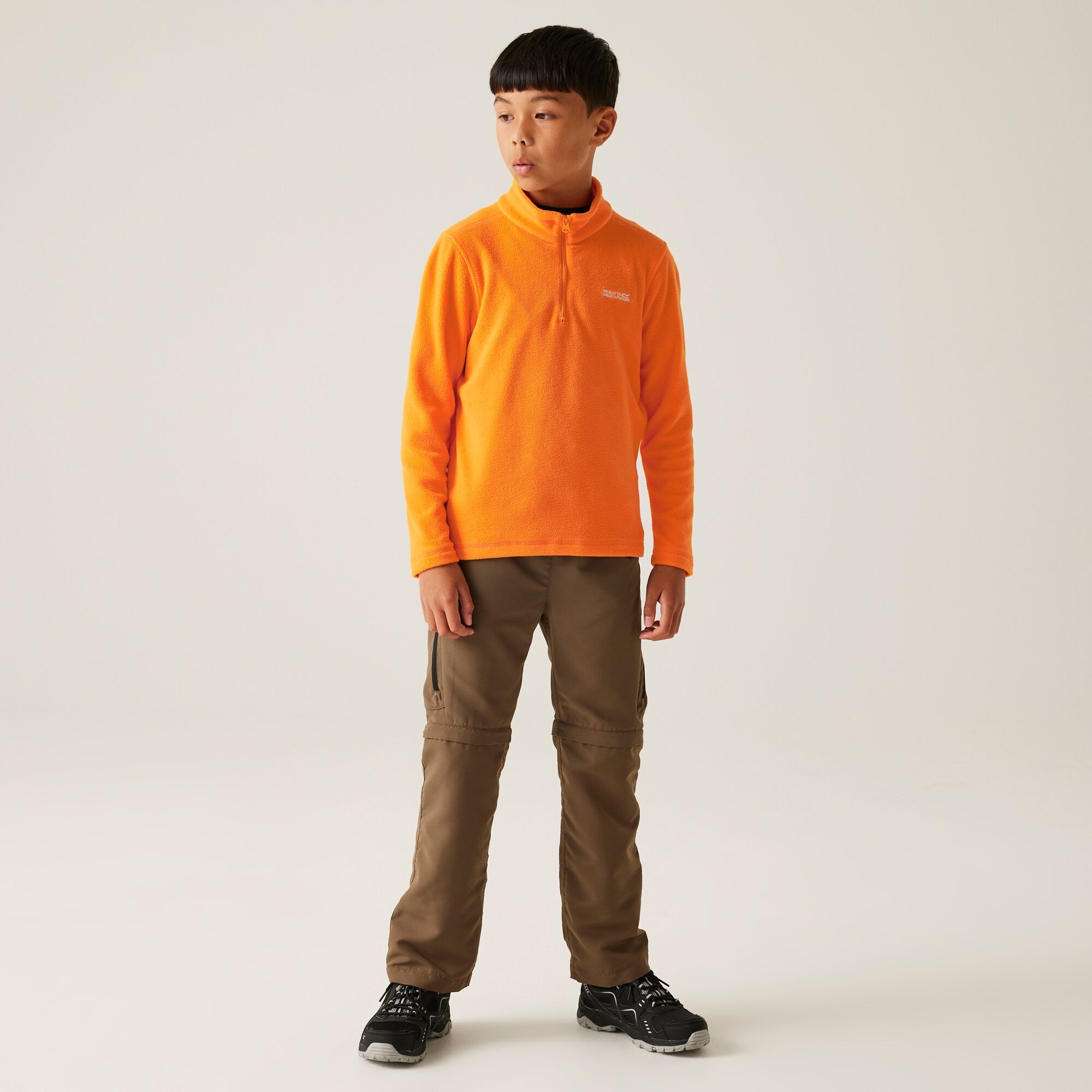 Kids' Hot Shot II Half Zip Fleece | Bright Marigold