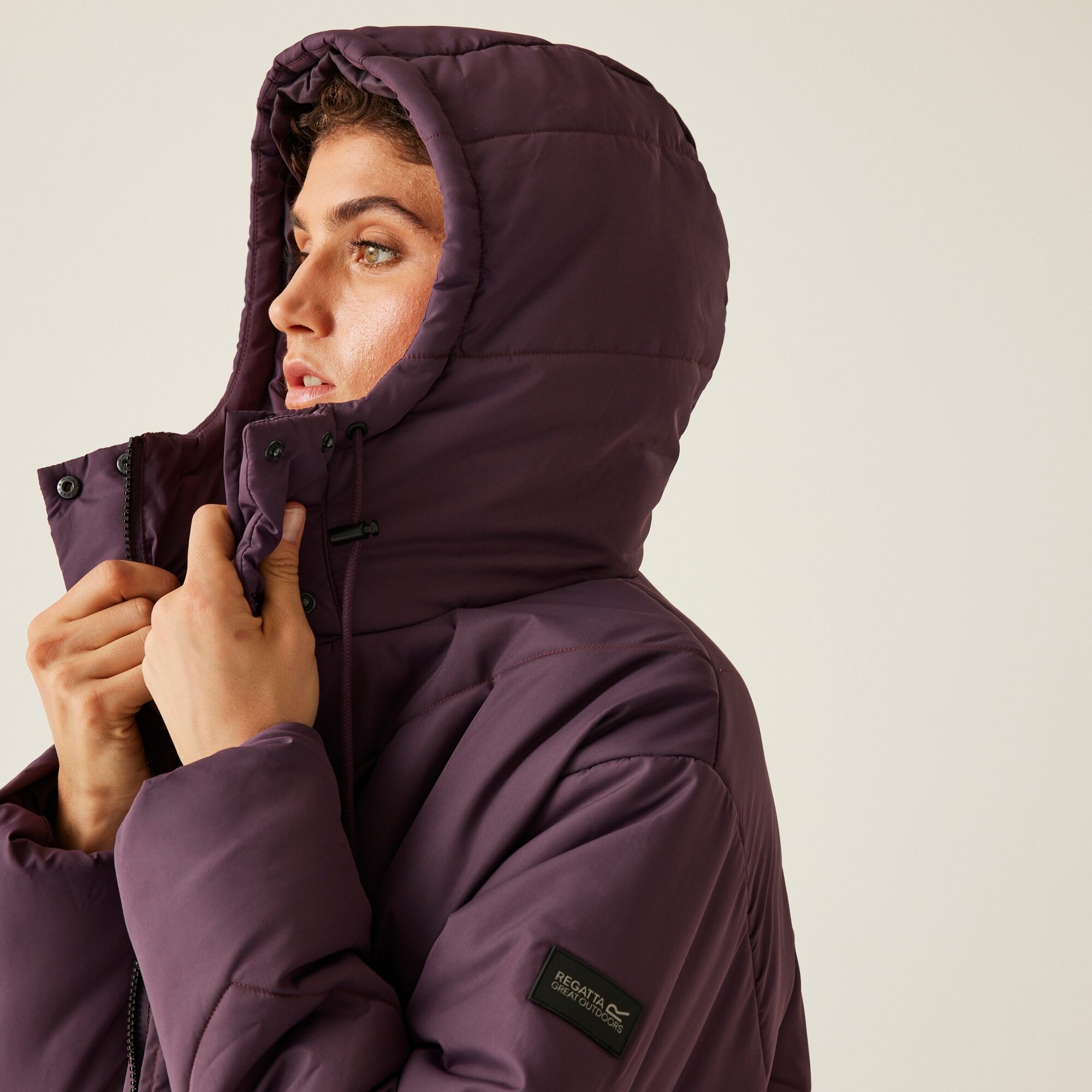 Women's Rurie Quilted Jacket | Deep Plum