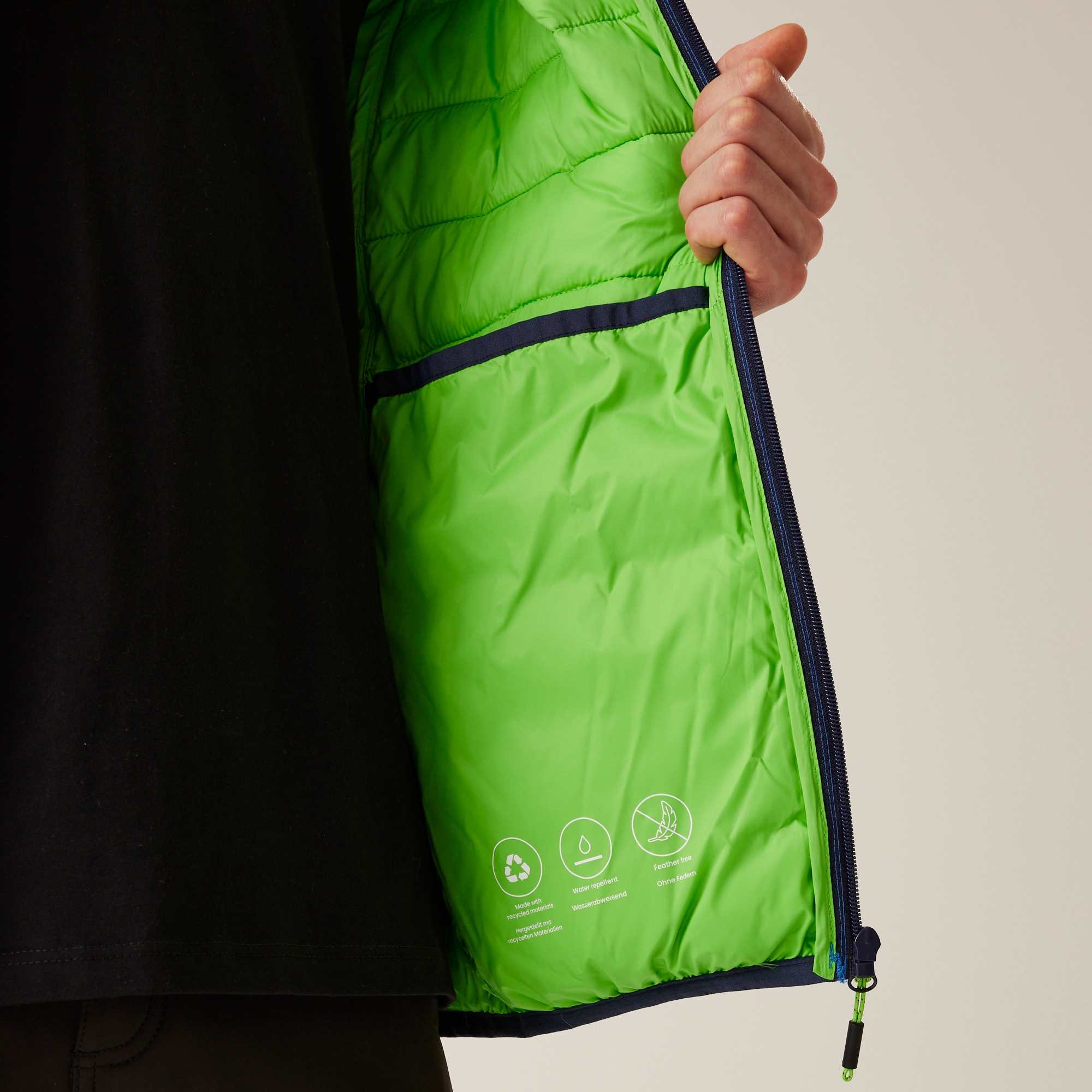 Men's Hooded Marizion Padded Jacket | Olympian Blue Green Flash
