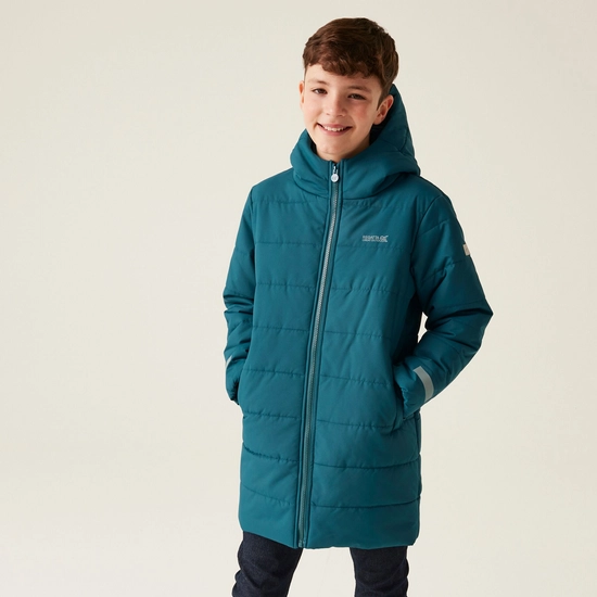 Kids' Lakiver Quilted Jacket | Nephrite Green Black
