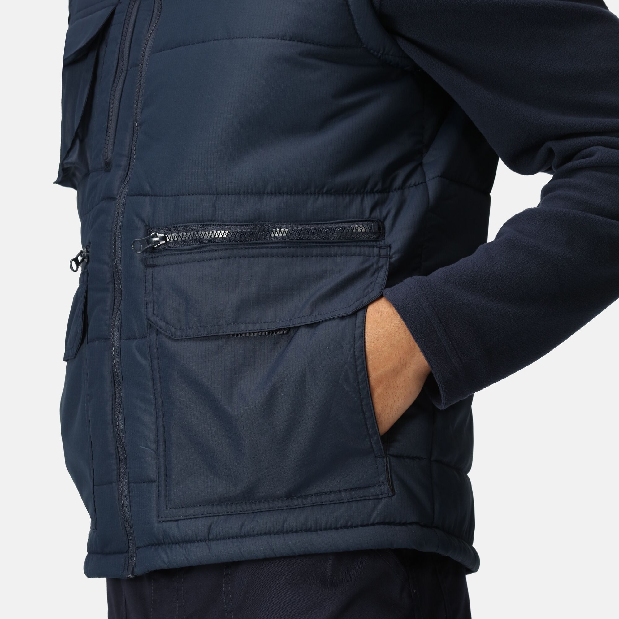 Men's Steller Multi Zip Insulated Bodywarmer | Navy