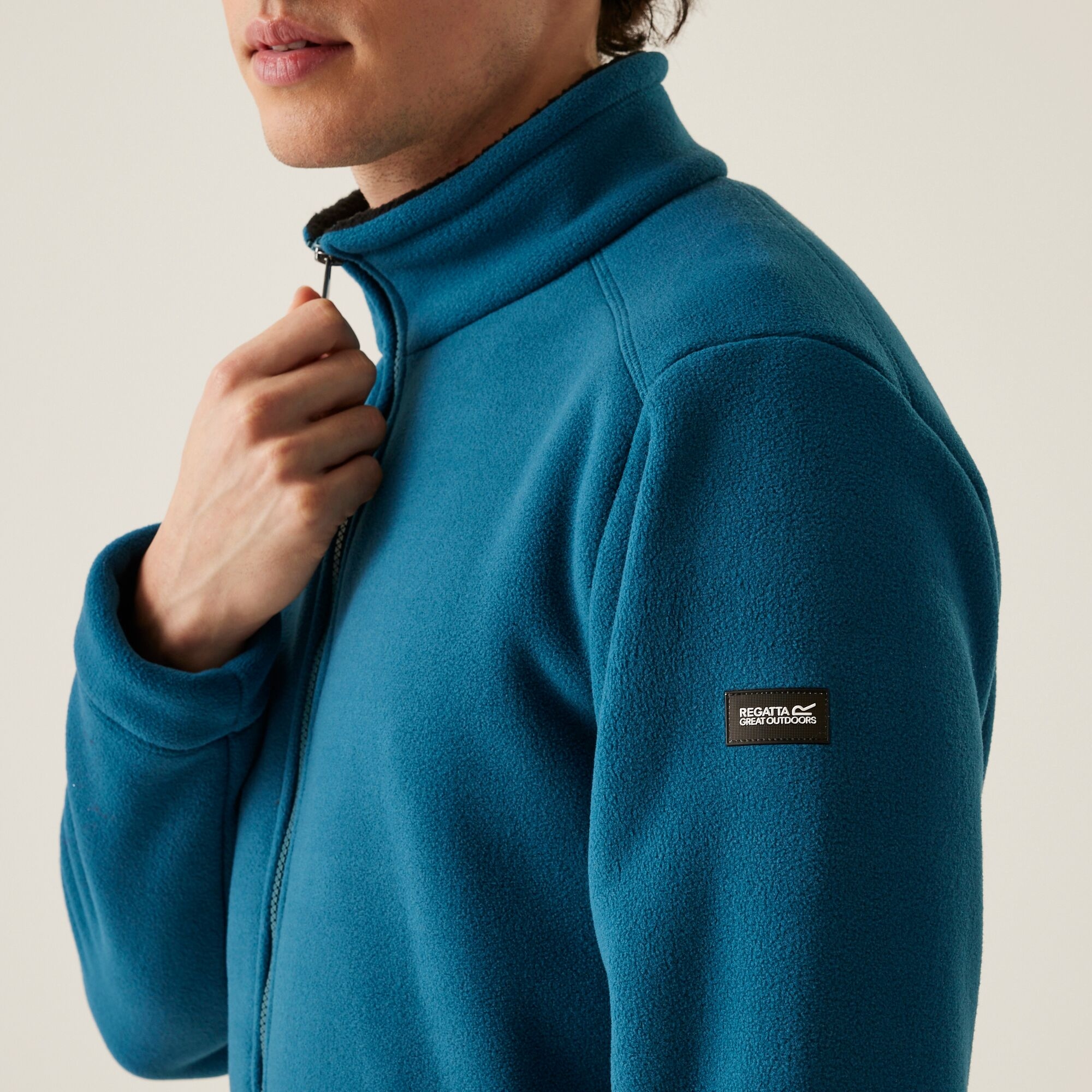 Men's Garrian II Full Zip Fleece | Moroccan Blue Black