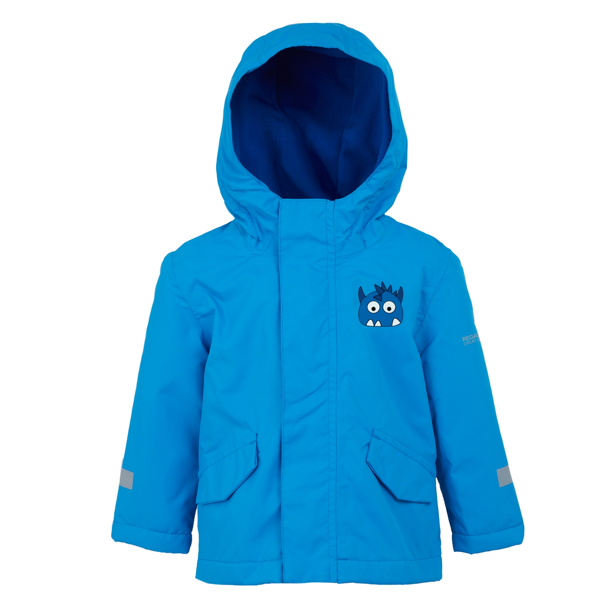 Kids' Animal Rainy Day Jacket | Spike The Monster Hydro Blue