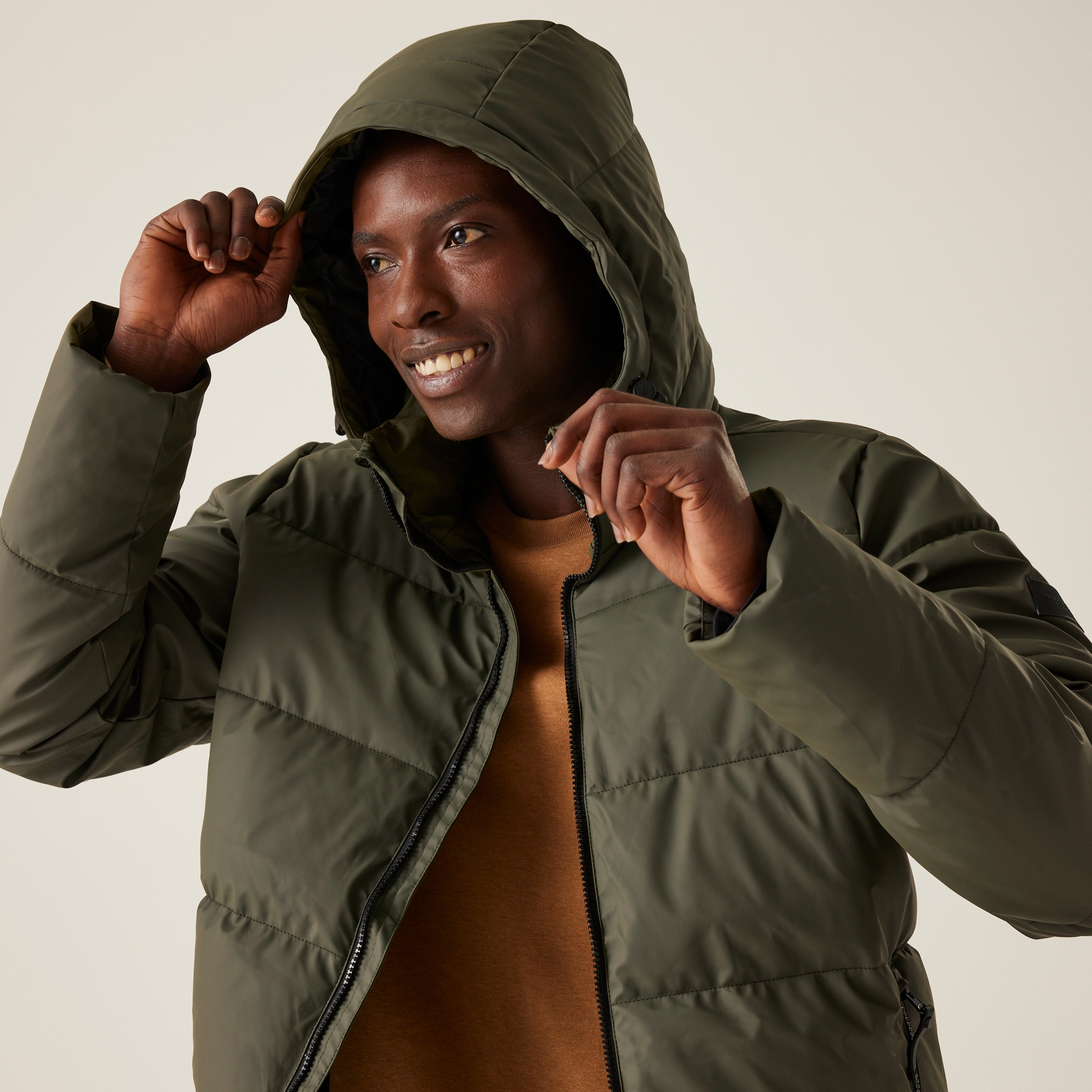 Men's Saltern Padded Jacket | Dark Khaki
