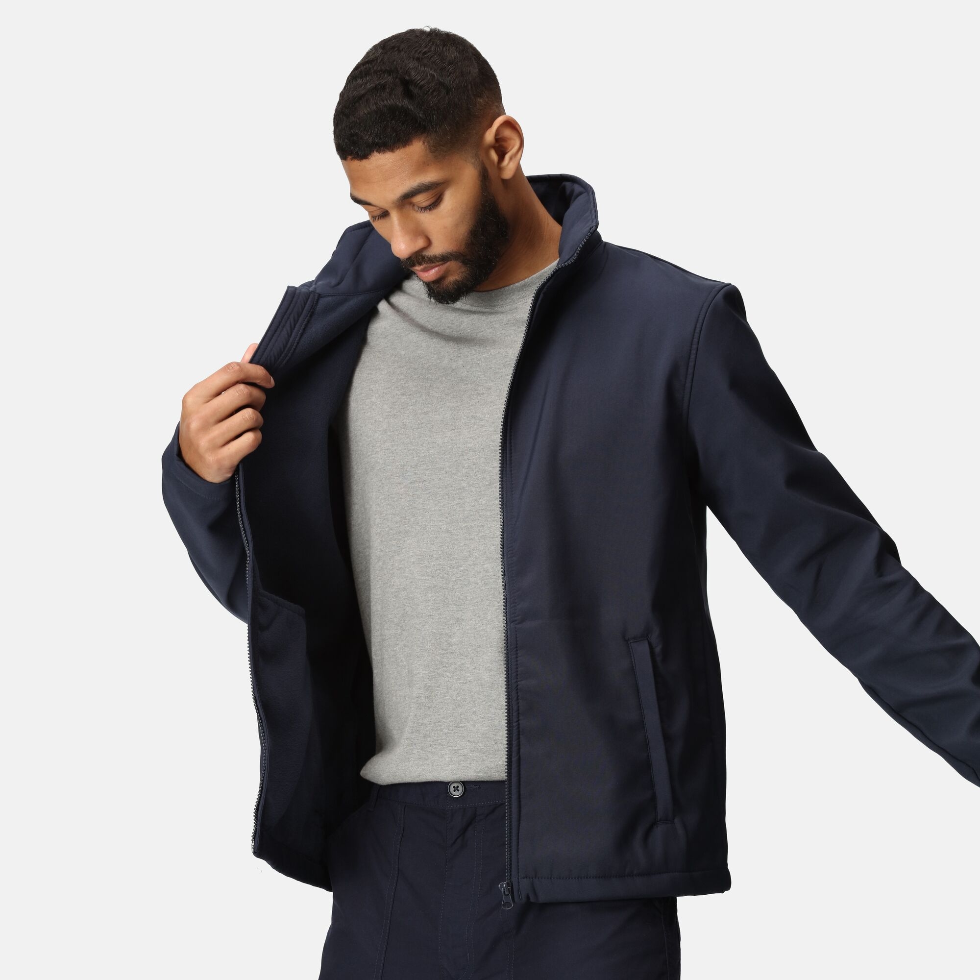 Men's Ablaze Printable Softshell Jacket | Navy