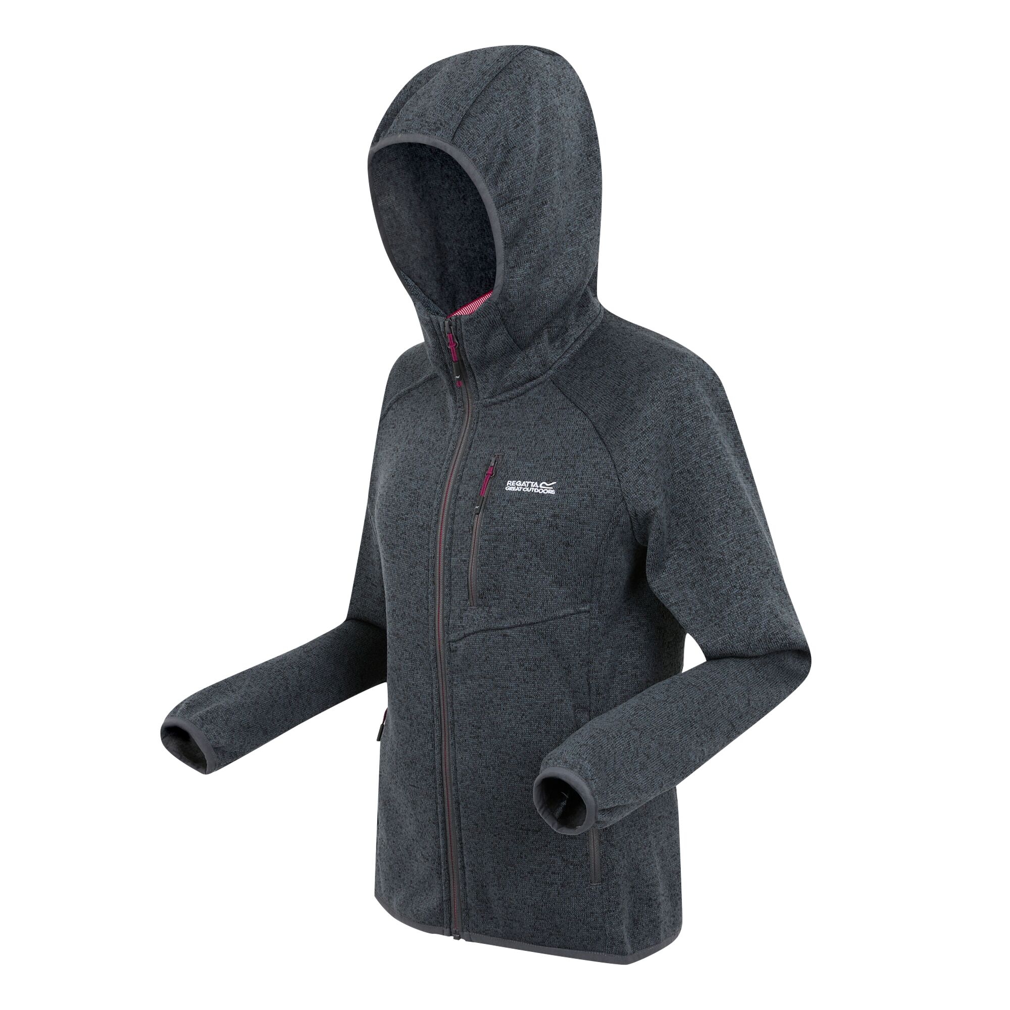 Women's Newhill II Hooded Fleece | Seal Grey Pop