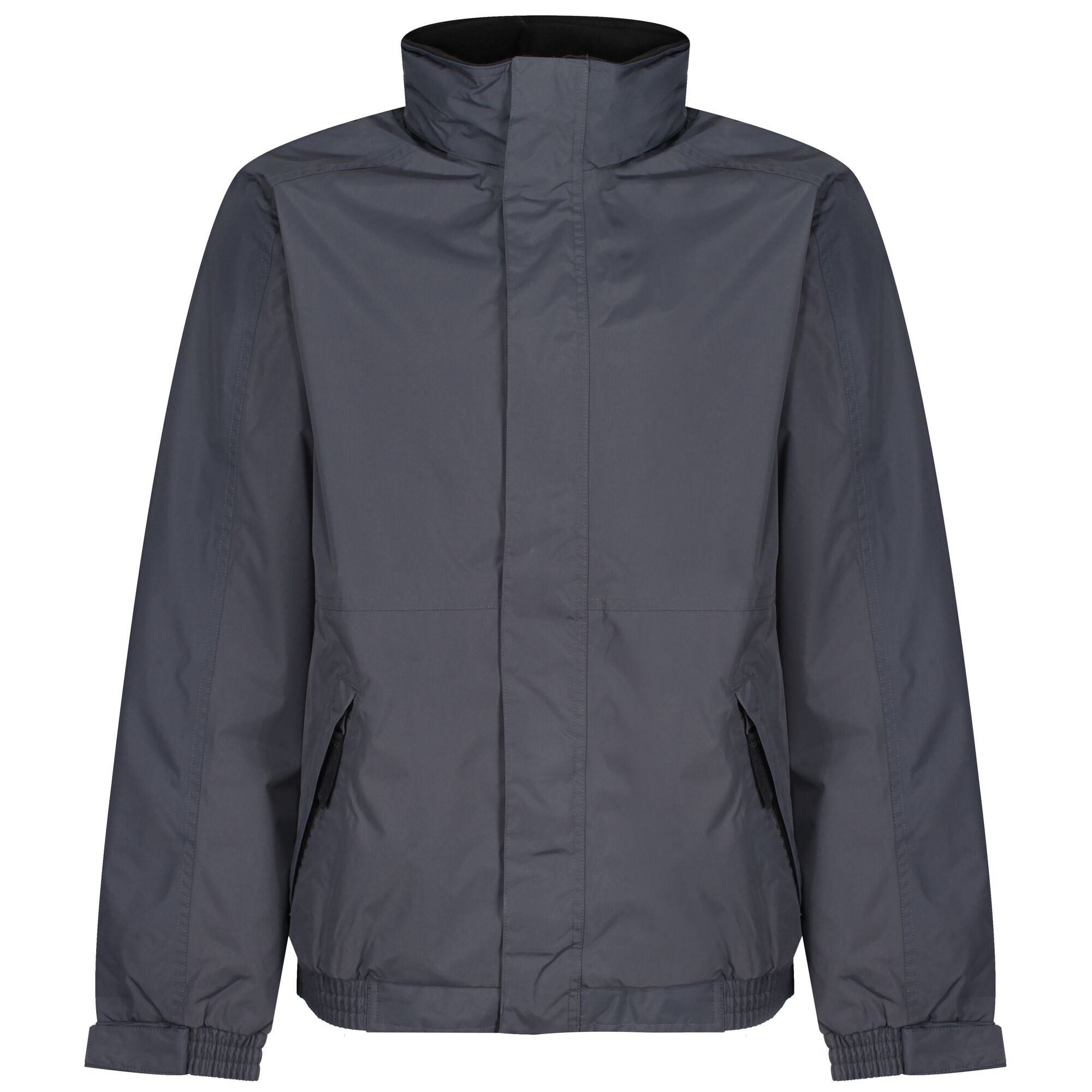 Men's Dover Fleece Lined Waterproof Insulated Bomber Jacket | Seal Grey Black