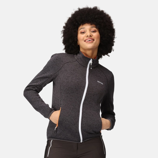 Women's Newhill Full Zip Fleece | Quiet Green Seal Grey