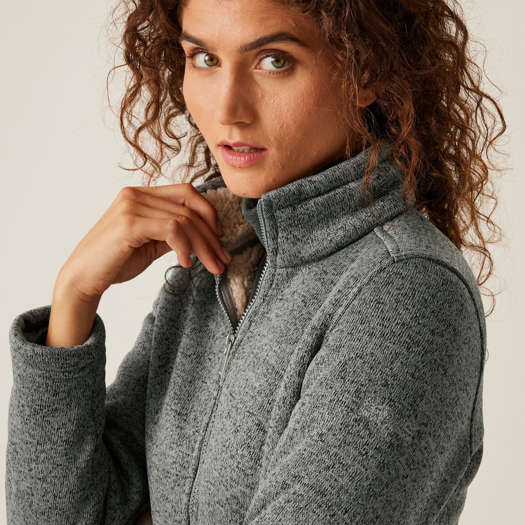 Women's Razia II Full Zip Bonded Fleece | Storm Grey