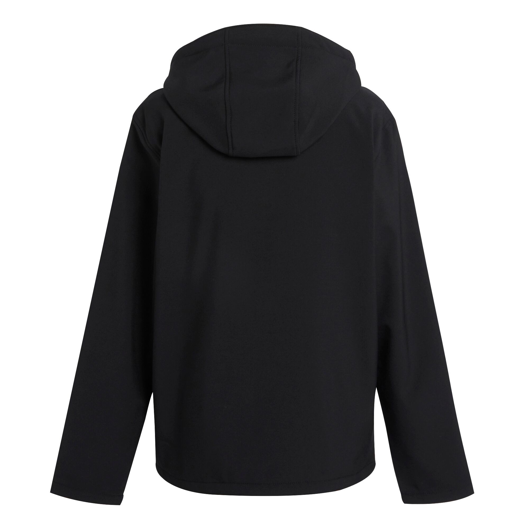 Men's Navigate 2 Layer Hooded Softshell Jacket | Black Orange Pop