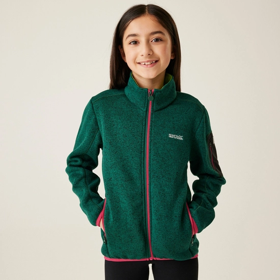 Kids' Newhill Full Zip Fleece | Icy Morn Turquoise