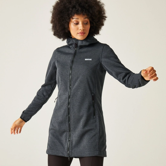 Women's Bloomfield Longline Fleece | Seal Grey Lilac Hint
