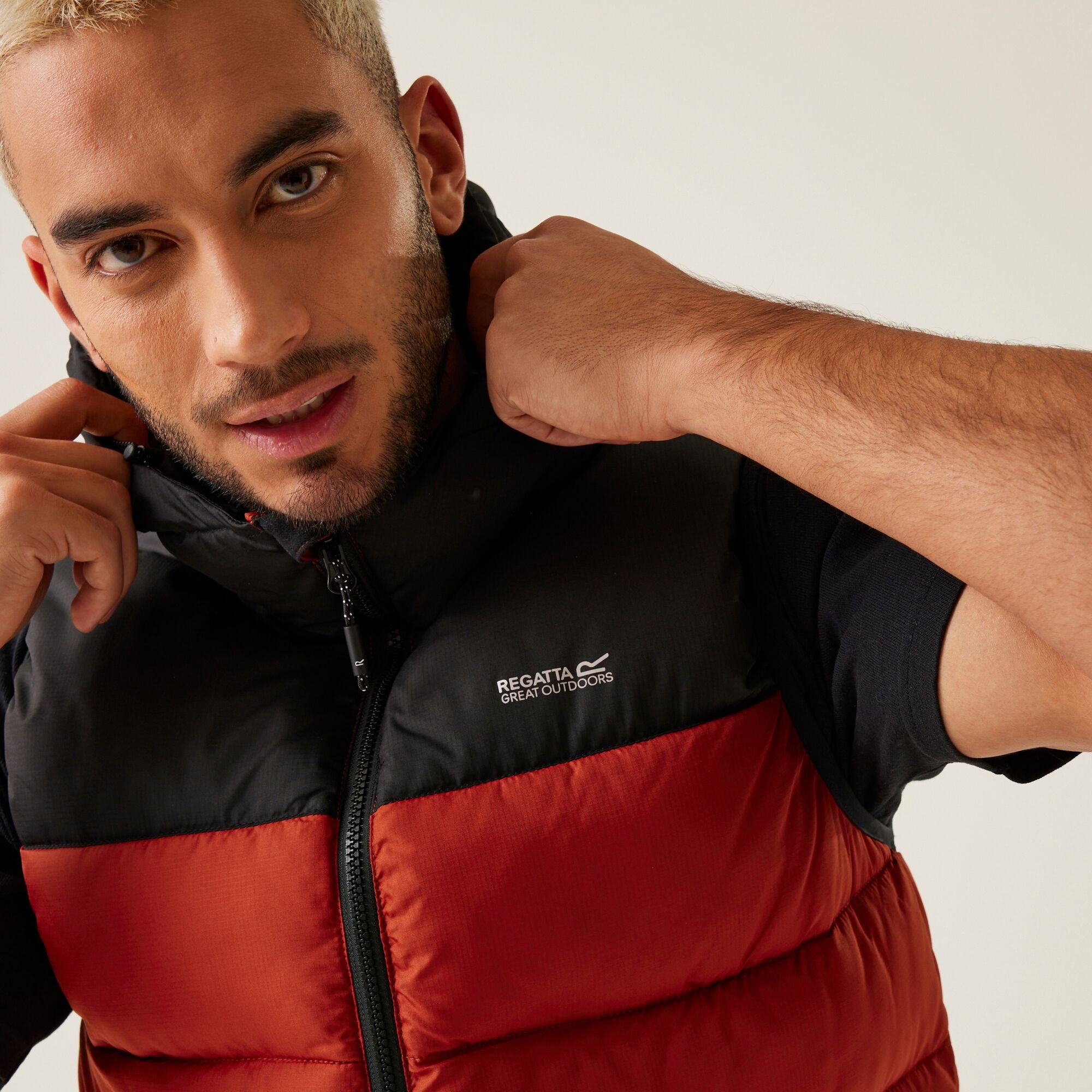 Men's Nevado Heavyweight Gilet | Red Ochre Black