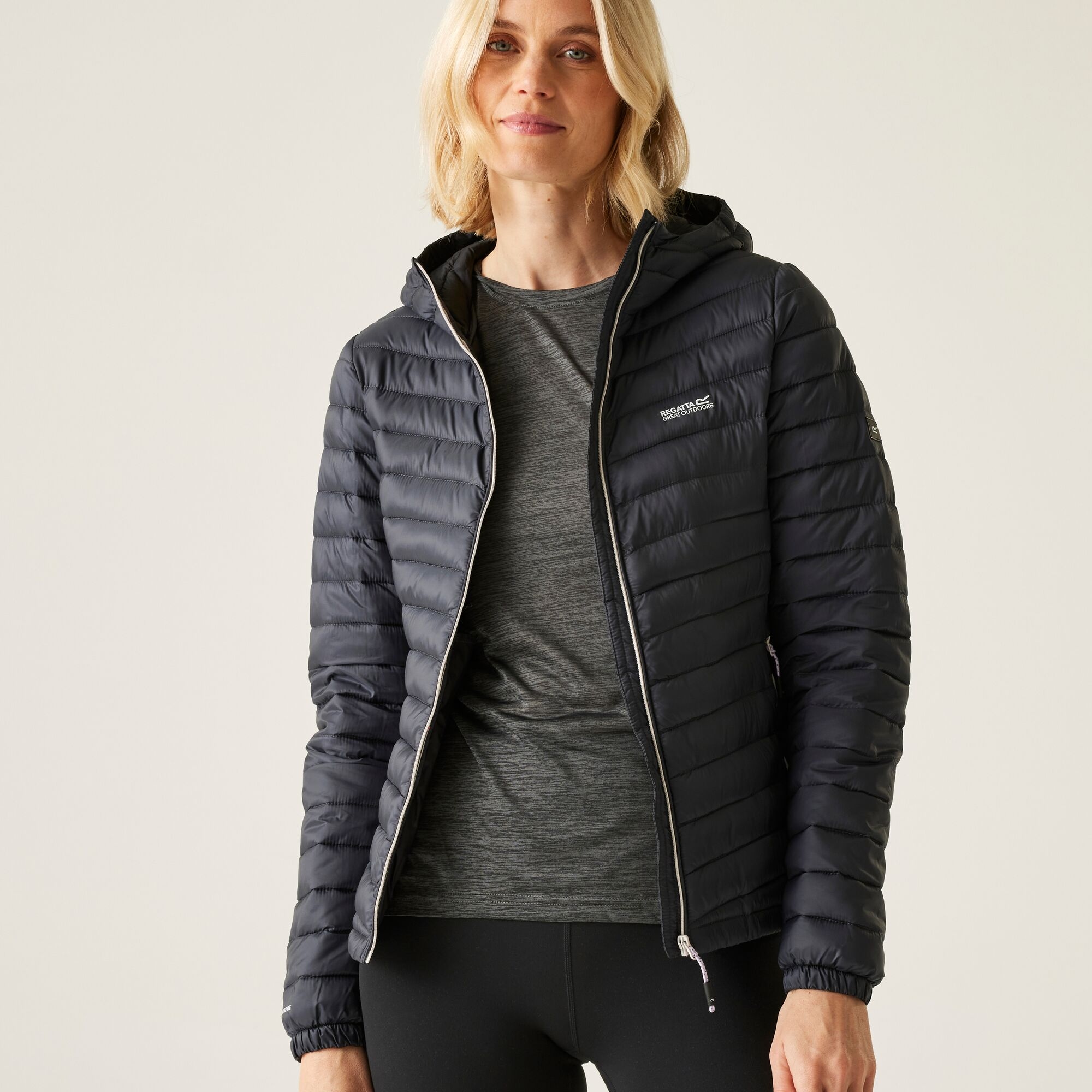 Women's Hurden Padded Jacket | Seal Grey Black