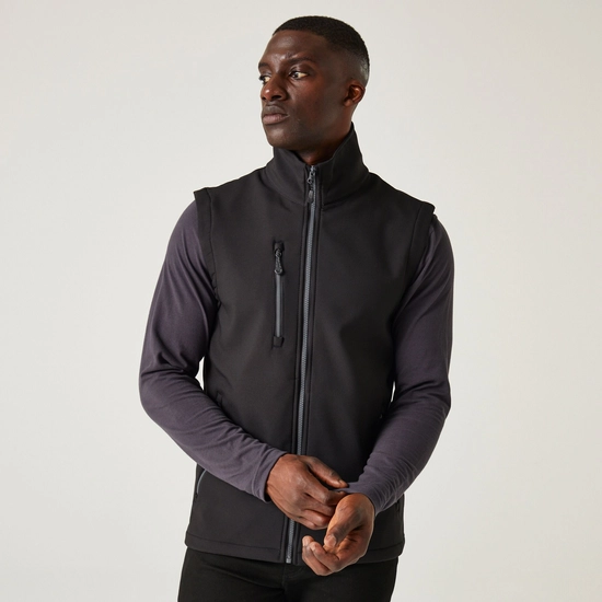 Men's Navigate 2 Layer Softshell Bodywarmer | Navy Seal Grey