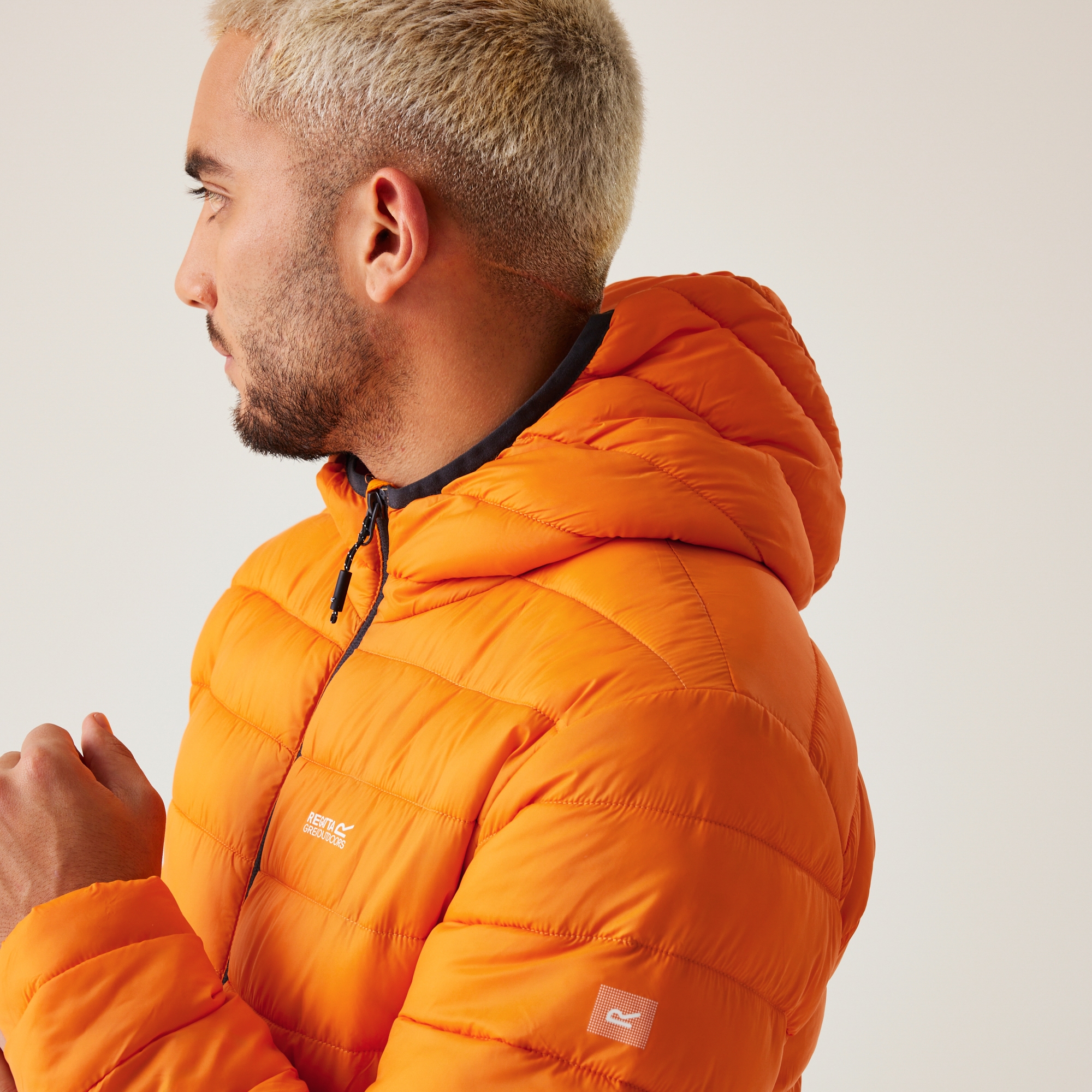 Men's Hooded Marizion Padded Jacket | Orange Pepper