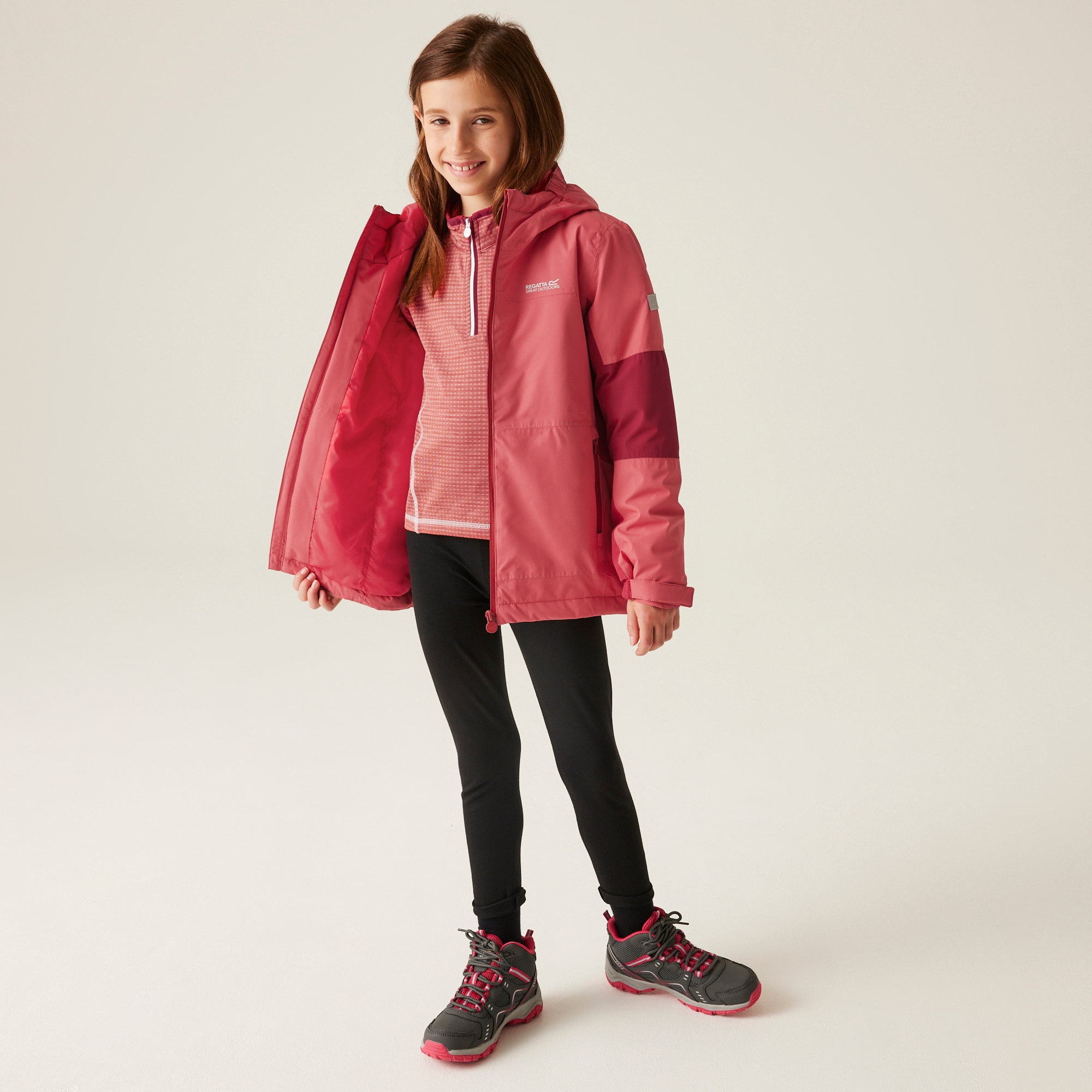 Kids' Beamz IV Waterproof Jacket | Mineral Red Rumba Red
