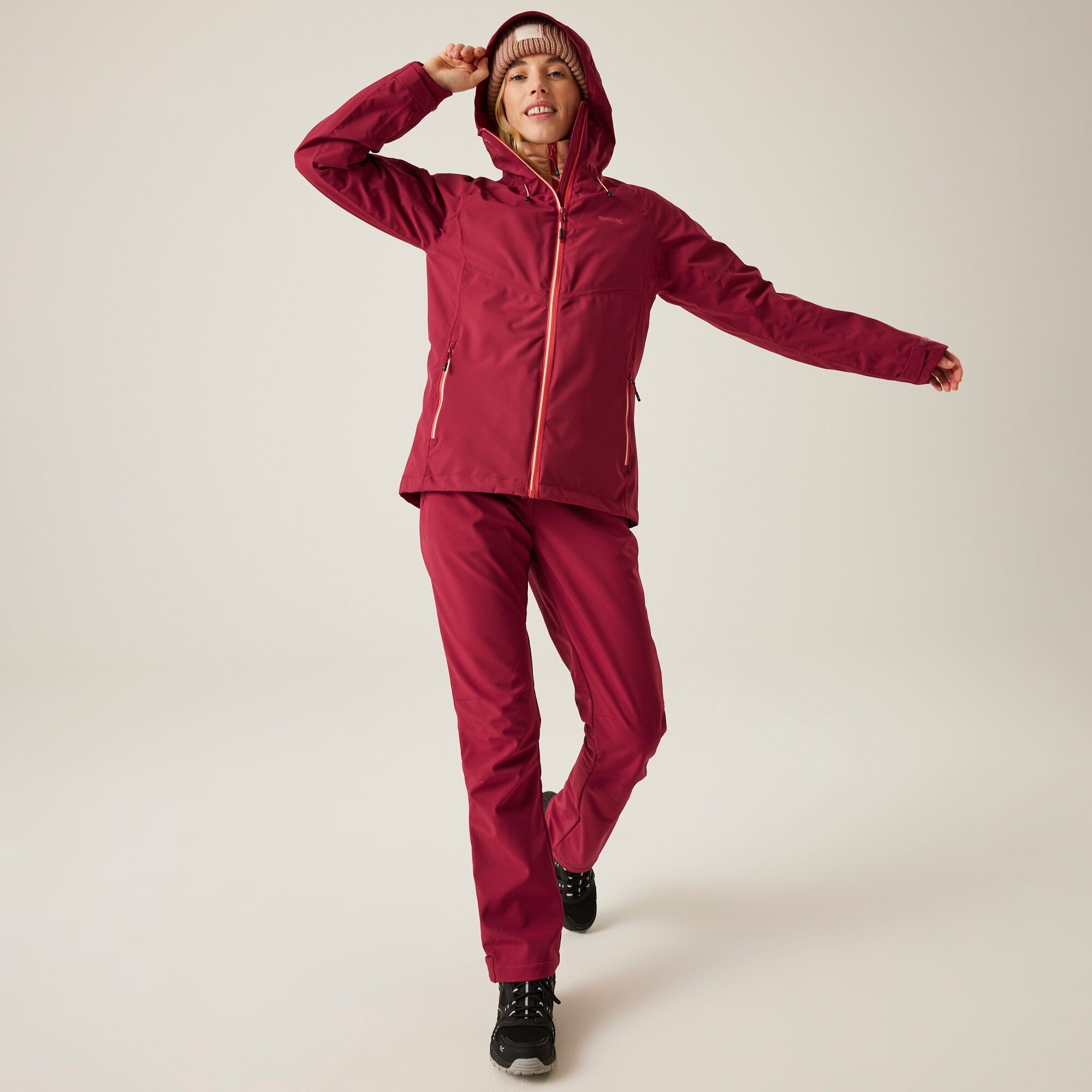 Women's Wentwood IX 3-in-1 Jacket | Rumba Red Peach Parfait Inner