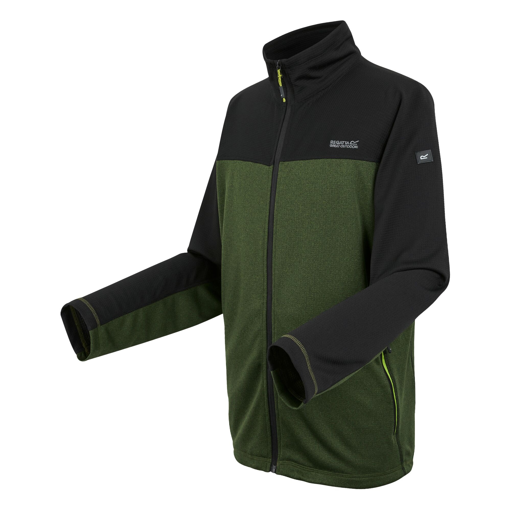 Men's Highton V Full Zip Fleece | Nephrite Green Black