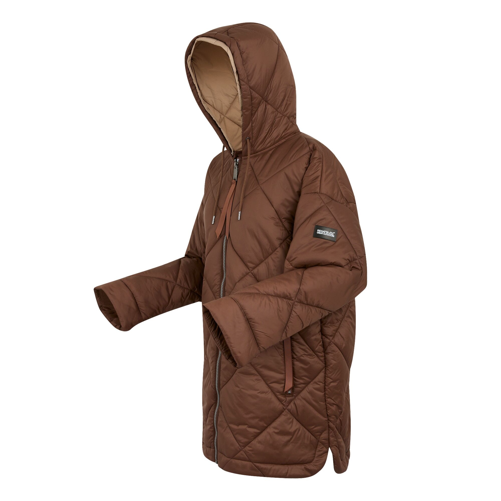 Women's Emila Quilted Jacket | Dark BrownWarm Taupe