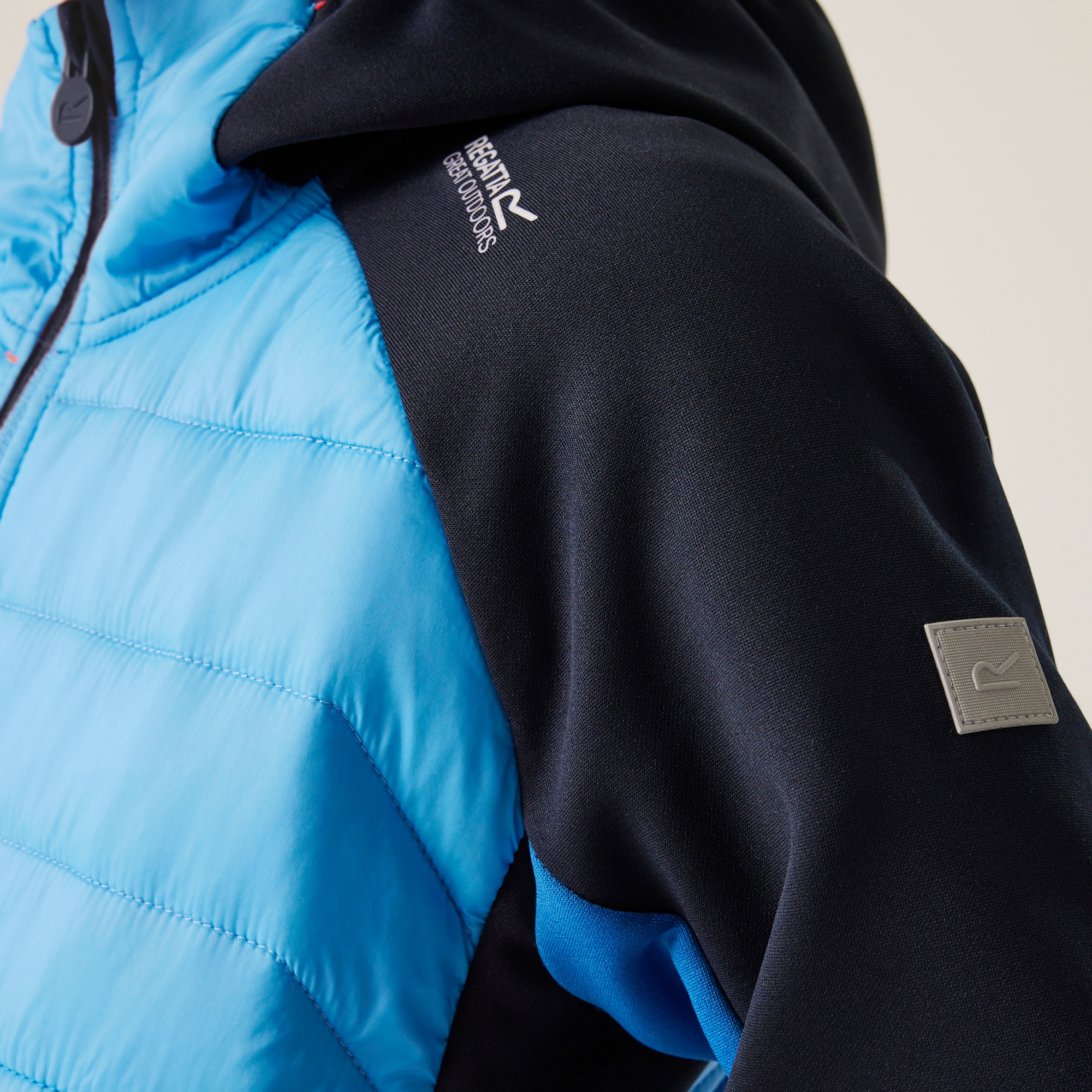 Kids' Kielder IX Hybrid Jacket | Olympian Blue Elysium Blue Navy Tango Tangerine