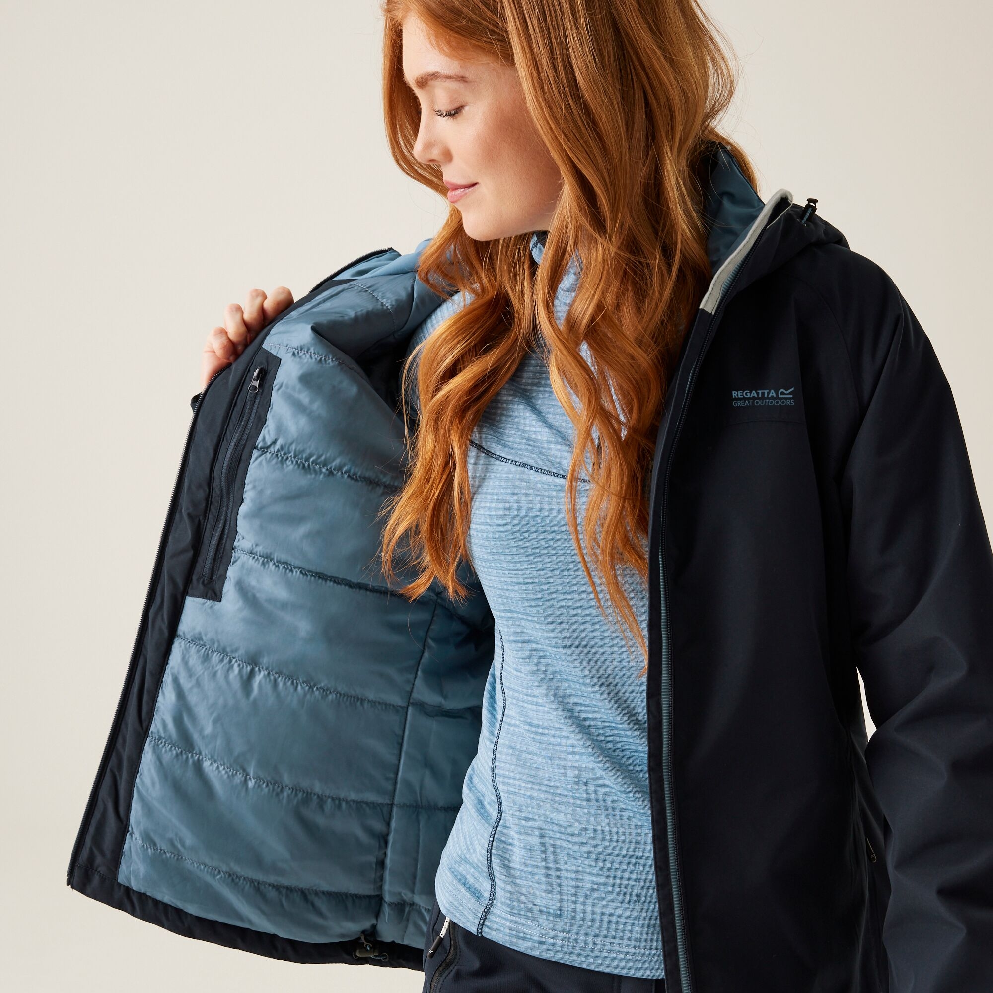 Women's Frelton Waterproof Jacket | Navy Coronet Blue