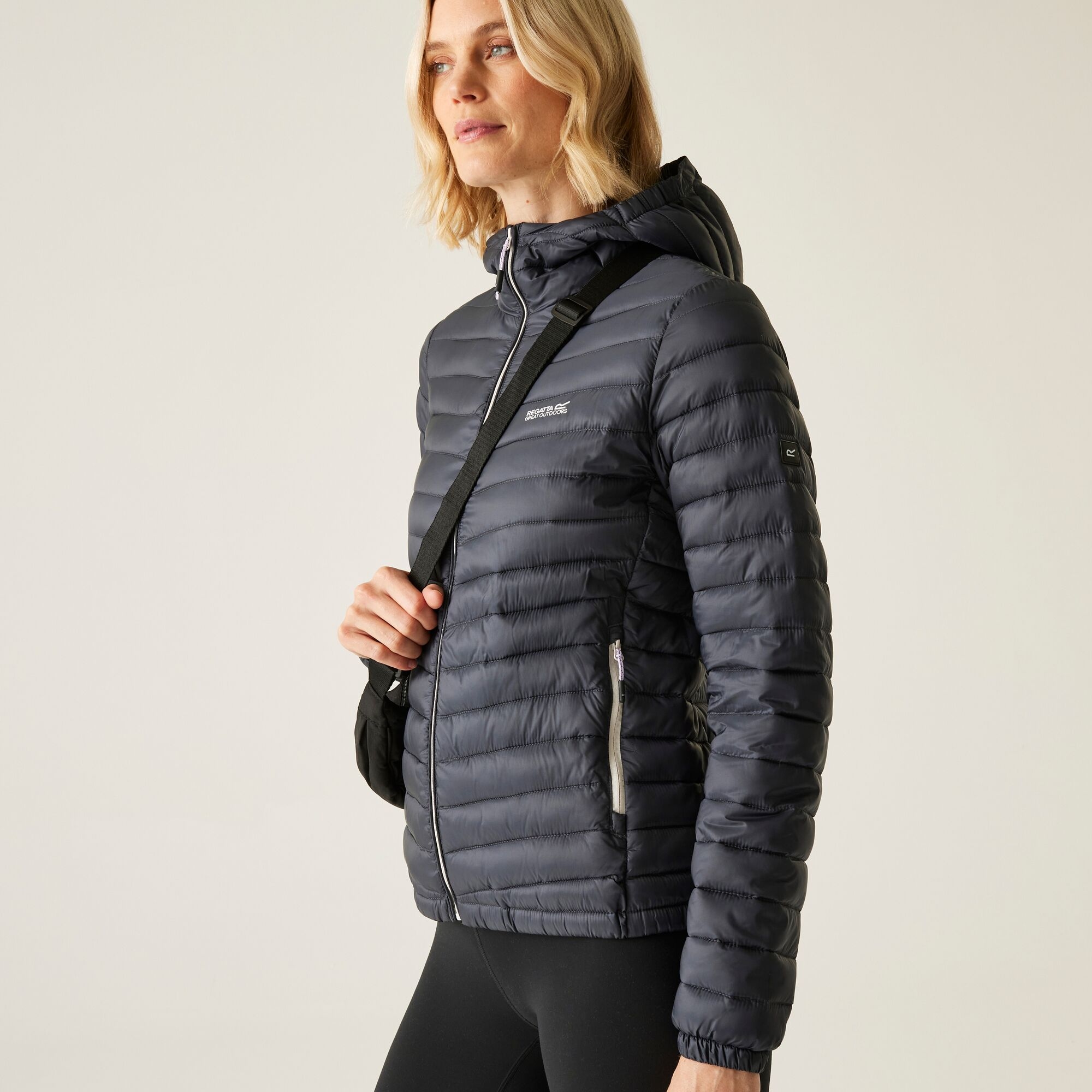 Women's Hurden Padded Jacket | Seal Grey Black