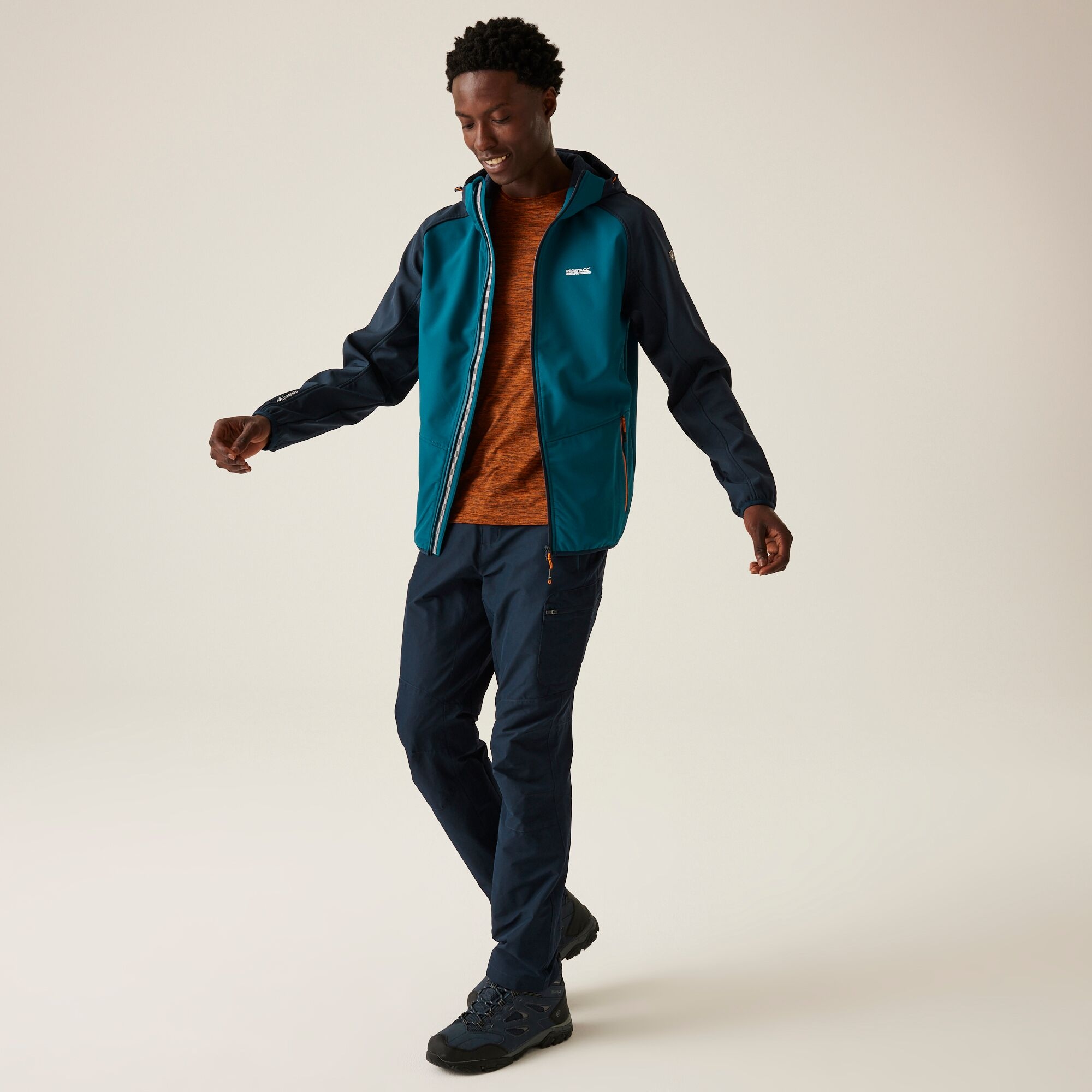 Men's Arec III Softshell Jacket | Moroccan Blue Navy Fox