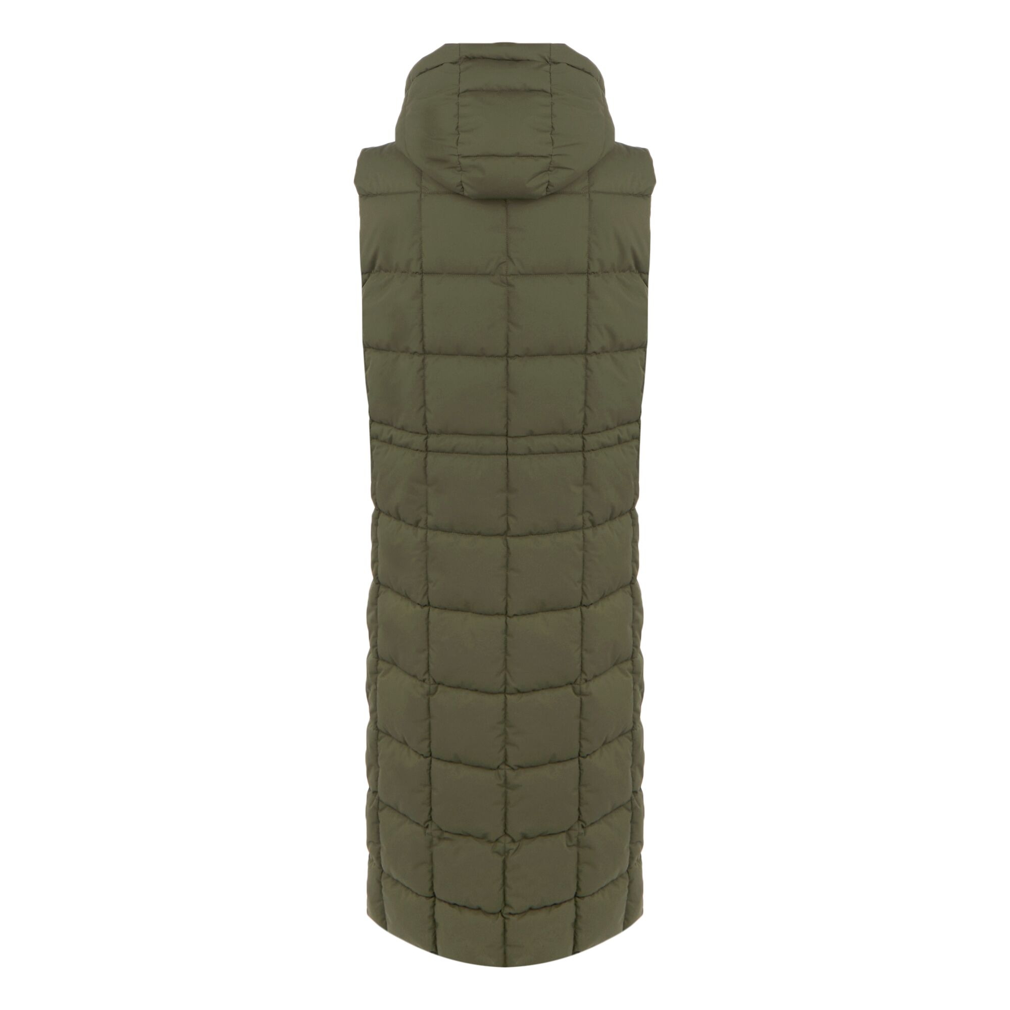 Women's Leandra Longline Gilet | Dark Khaki