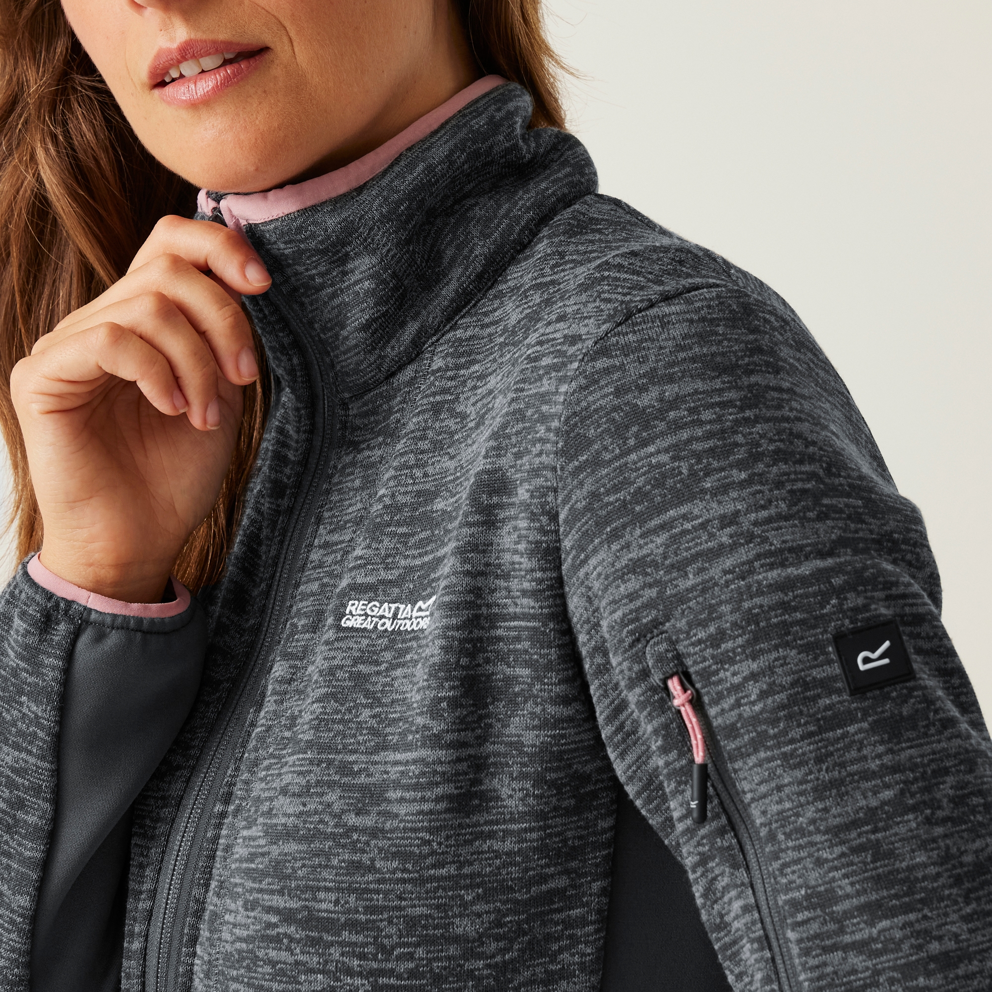 Women's Ralina Full Zip Fleece | Seal Grey Lilas