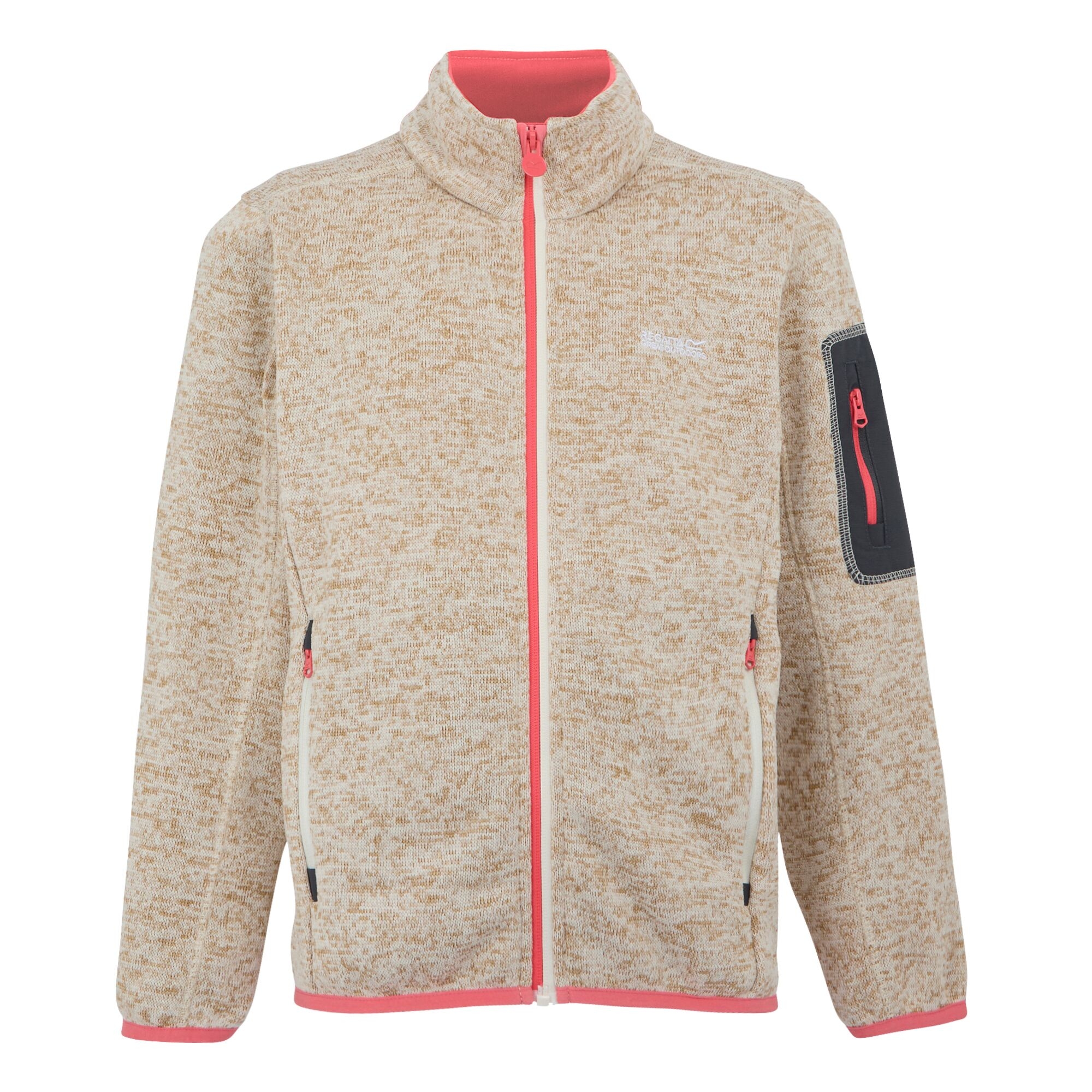Kids' Newhill Full Zip Fleece | Light Vanilla Peach Bloom