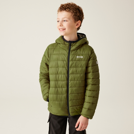 Kids' Hooded Marizion Padded Jacket | Nephrite Green Abbey Stone