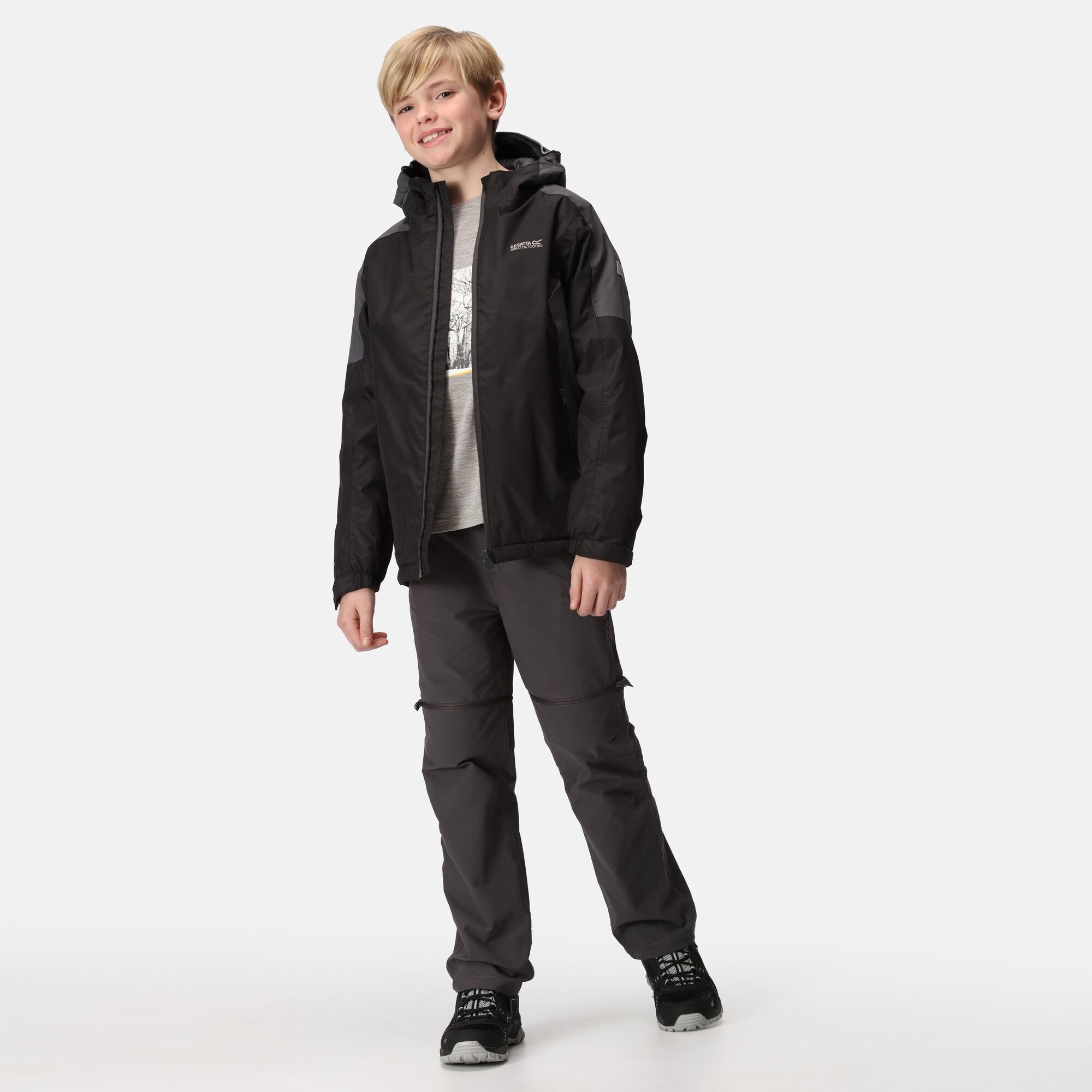 Kids' Hurdle IV Waterproof Insulated Jacket | Black Seal Grey